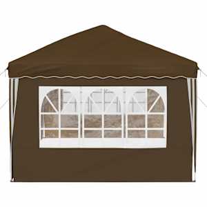 Párty stan s výsuvným stánkem 575 x 289 x 245 cm Taupe - obrázek 6