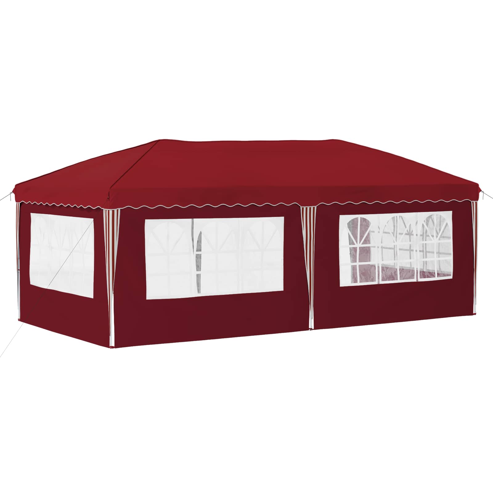 Pop-up Feesttent 575 x 289 x 245 cm Bordeauxrood image 7