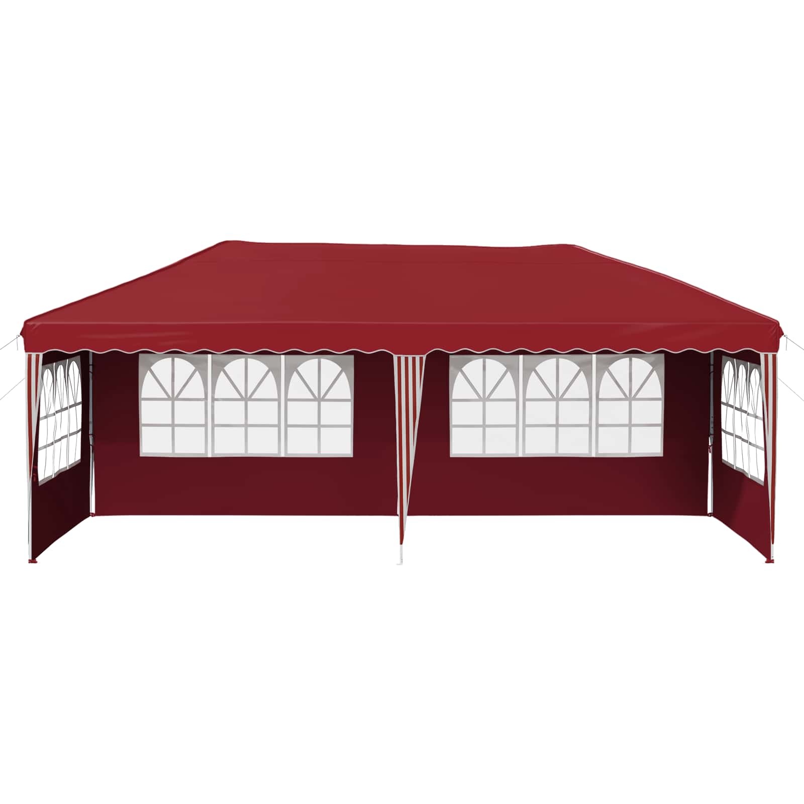 Pop-up Feesttent 575 x 289 x 245 cm Bordeauxrood image 5