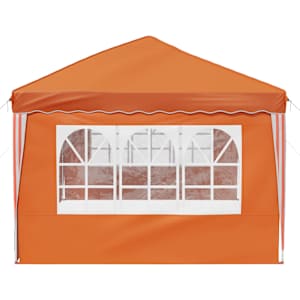 Párty stan s výsuvným stánkem 575 x 289 x 245 cm Oranžová - obrázek 6