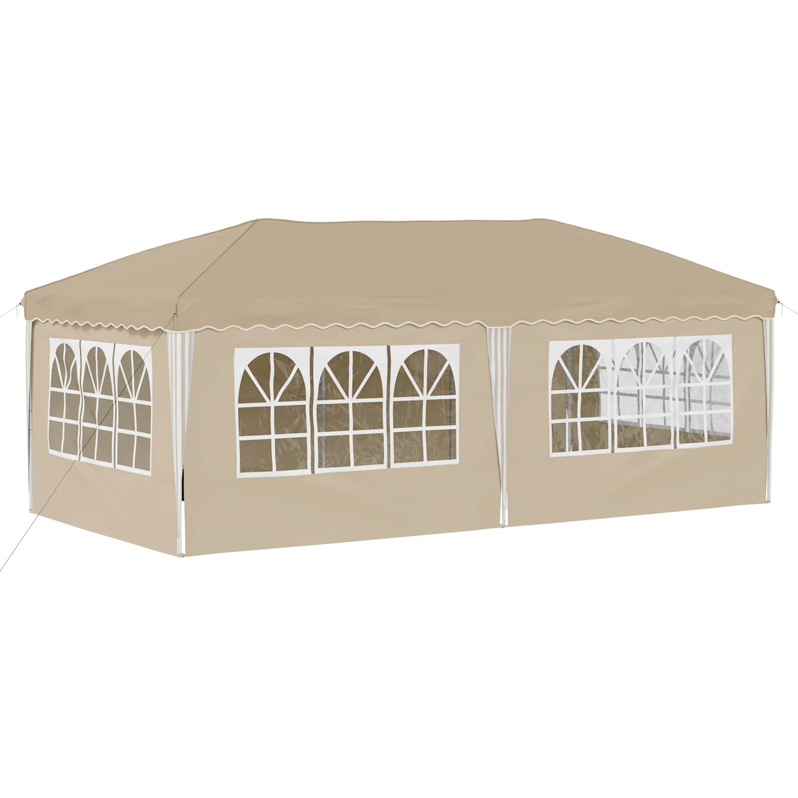 Pop-up Feesttent 575 x 288 x 245 cm Crèmekleurig image 8