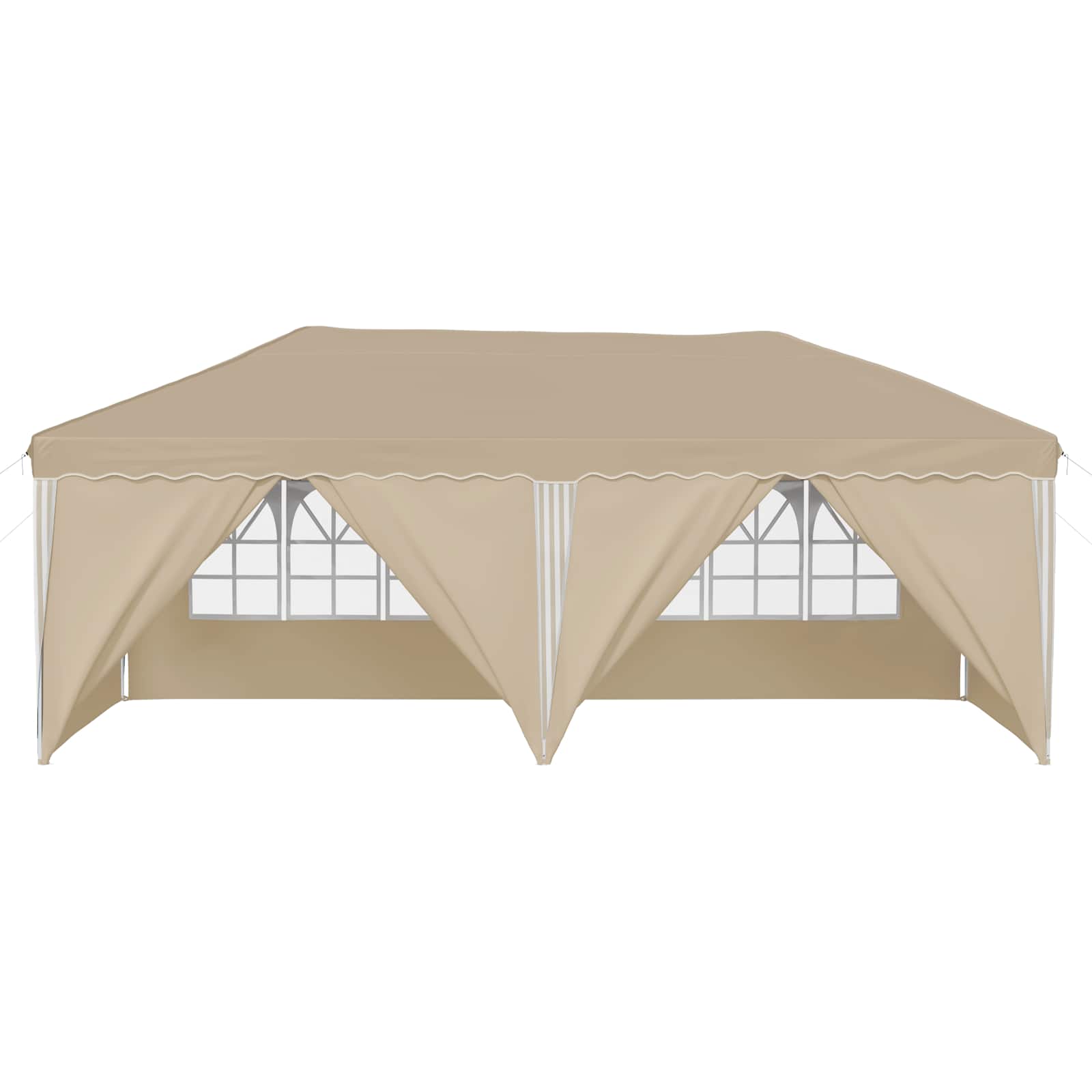 Pop-up Feesttent 575 x 288 x 245 cm Crèmekleurig image 6