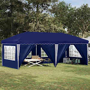 Zložljivi šotor za zabave 575 x 288 x 245 cm Modra
