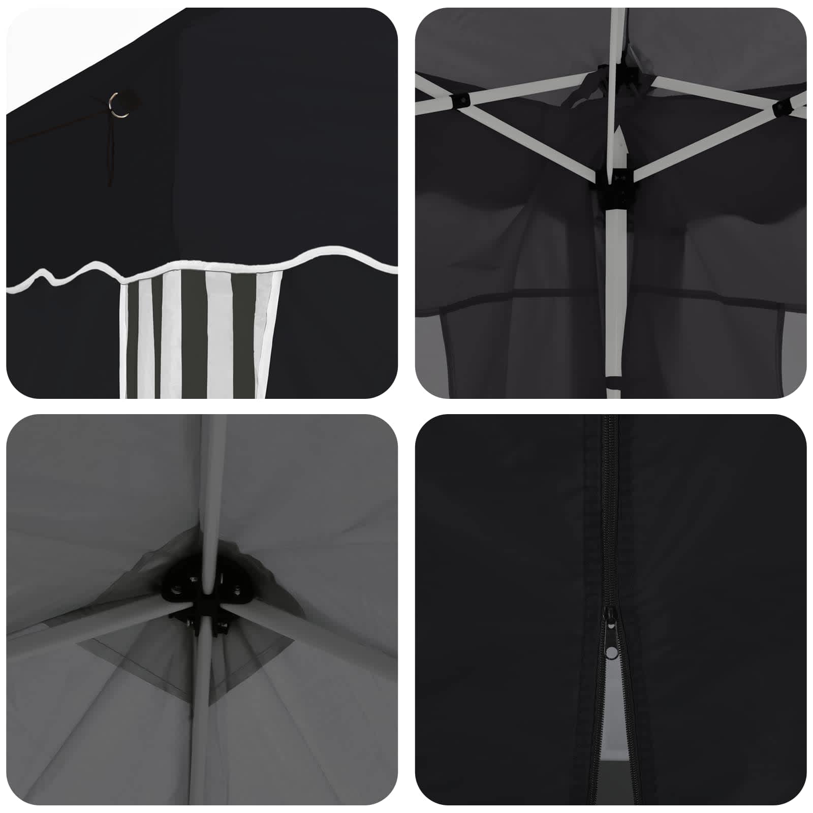 Pop-up Feesttent 575 x 288 x 245 cm Antracietkleurig image 11