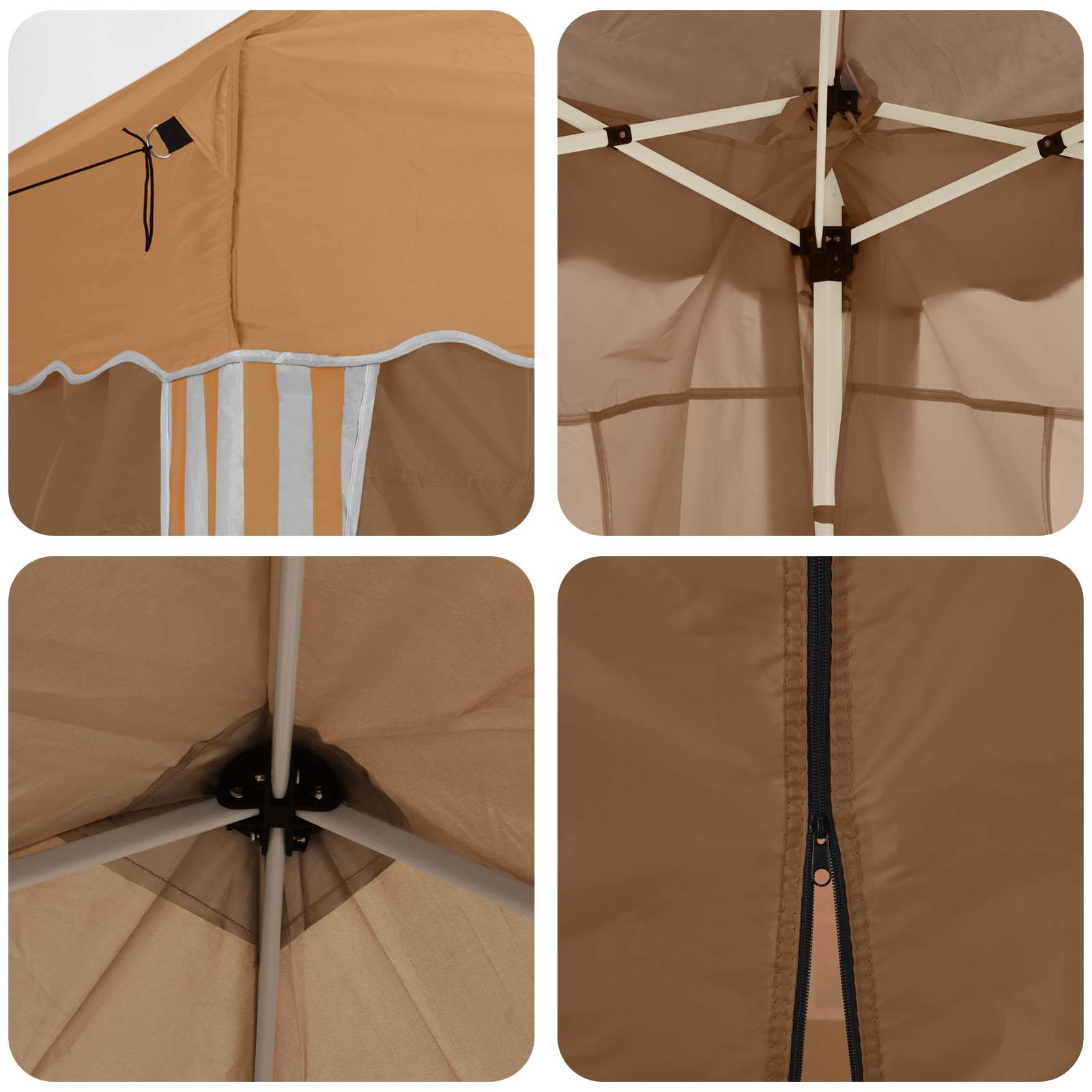 Pop-up Feesttent 575 x 288 x 245 cm Beige image 11