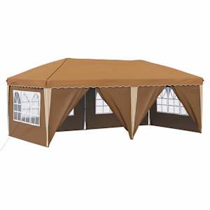vidaXL &Uuml;hepuuline peotelk 575 x 288 x 245 cm Beež