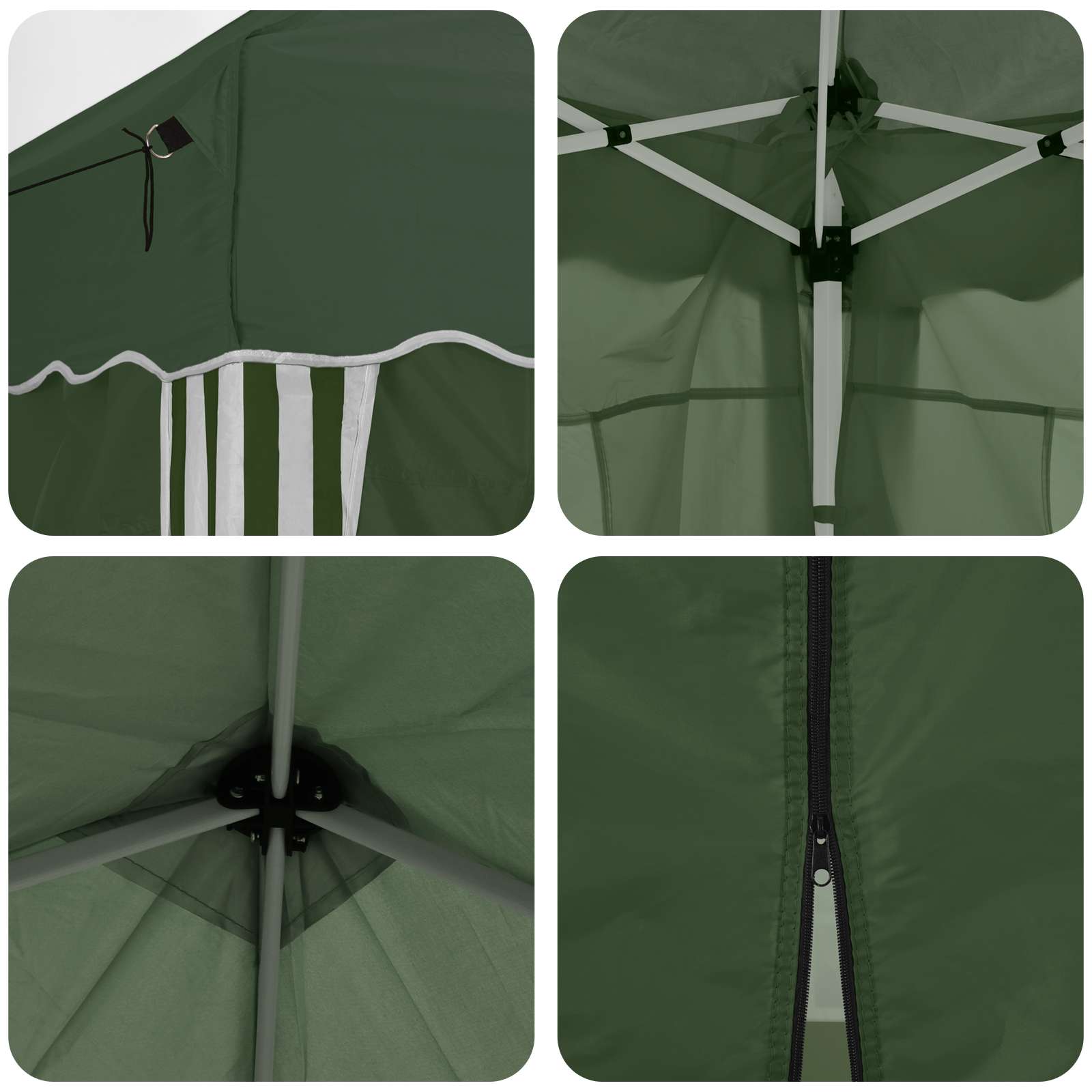 Pop-up Feesttent 575 x 288 x 245 cm Groen image 11