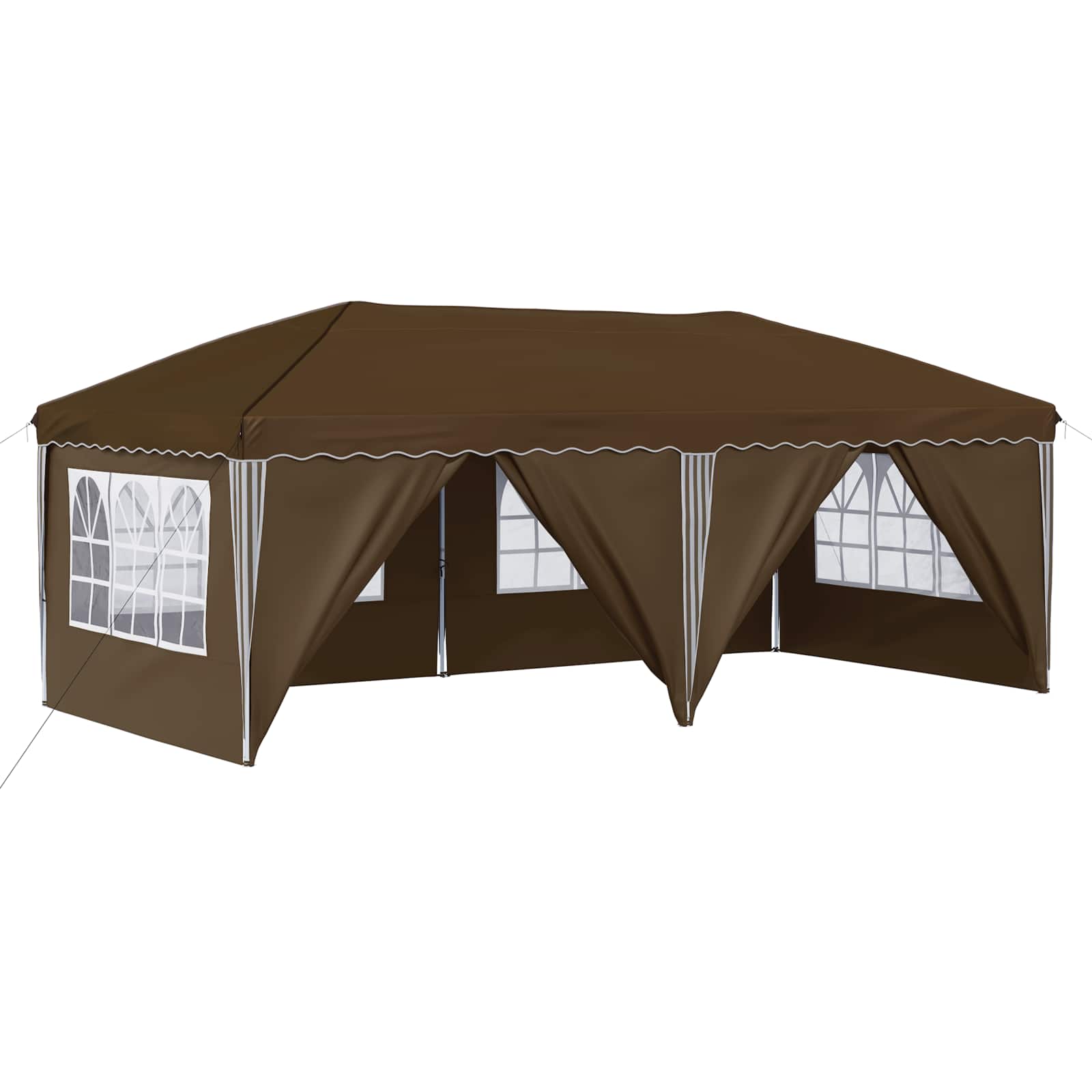 Pop-up Feesttent 575 x 288 x 245 cm Taupe image 2