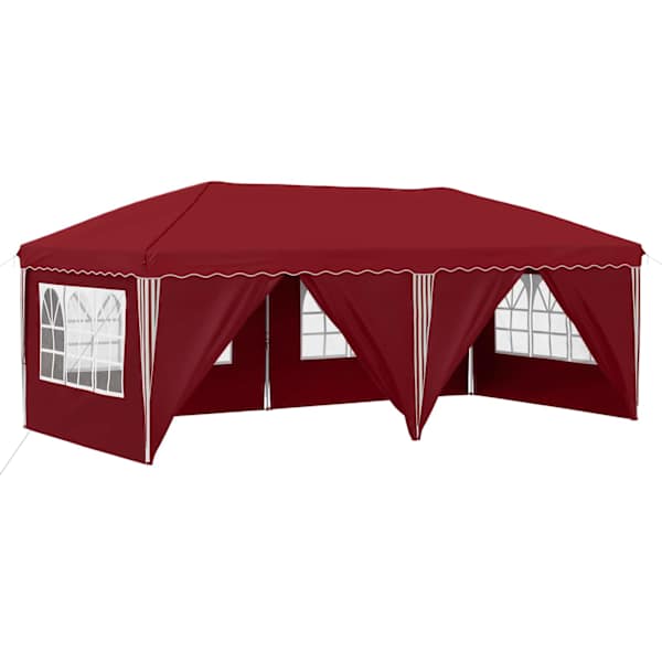 vidaXL &Uuml;hepuuline peotelk 575 x 288 x 245 cm Veinipunane