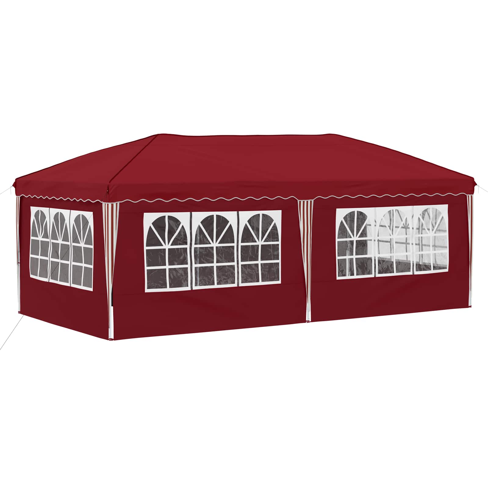 Pop-up Feesttent 575 x 288 x 245 cm Bordeauxrood image 8