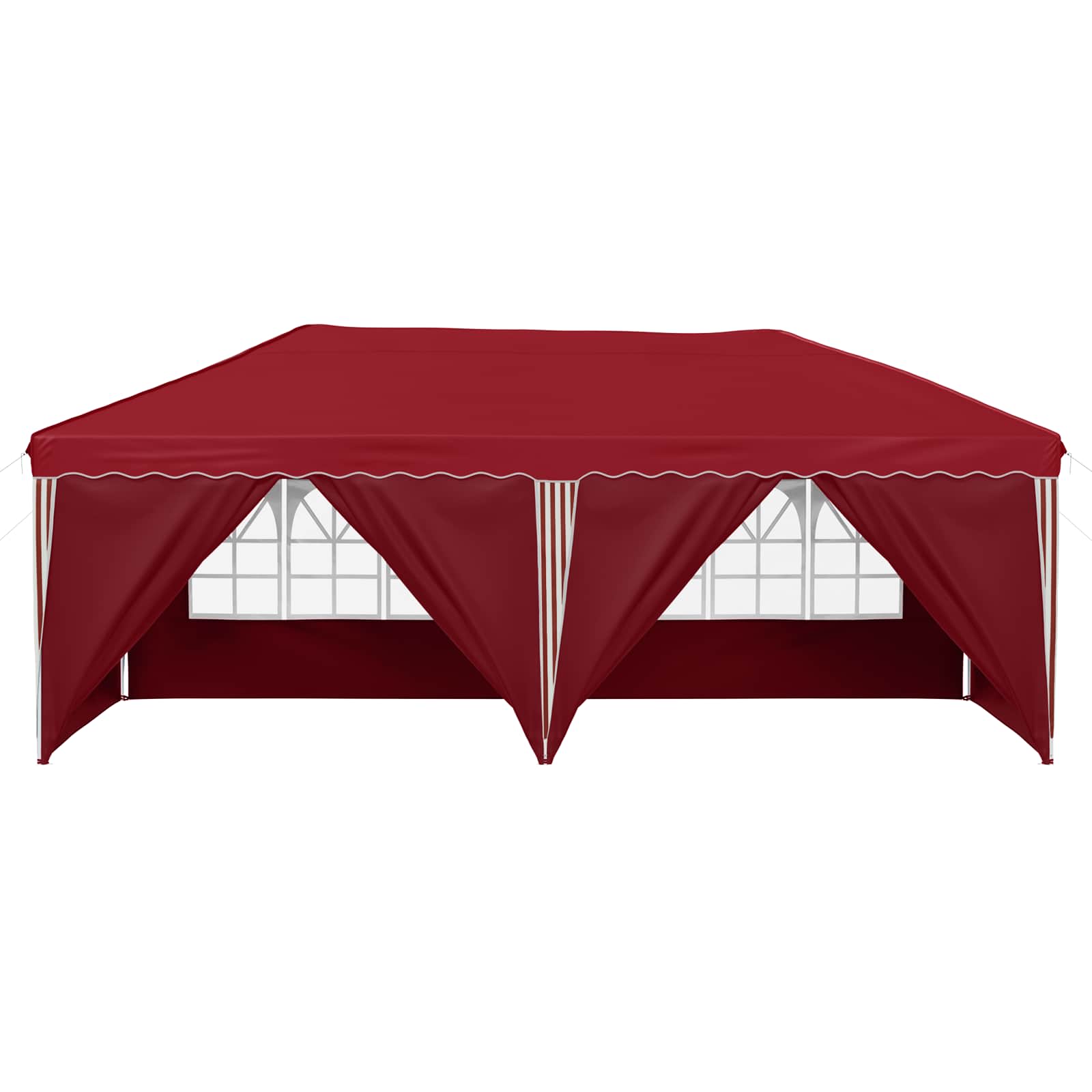 Pop-up Feesttent 575 x 288 x 245 cm Bordeauxrood image 6