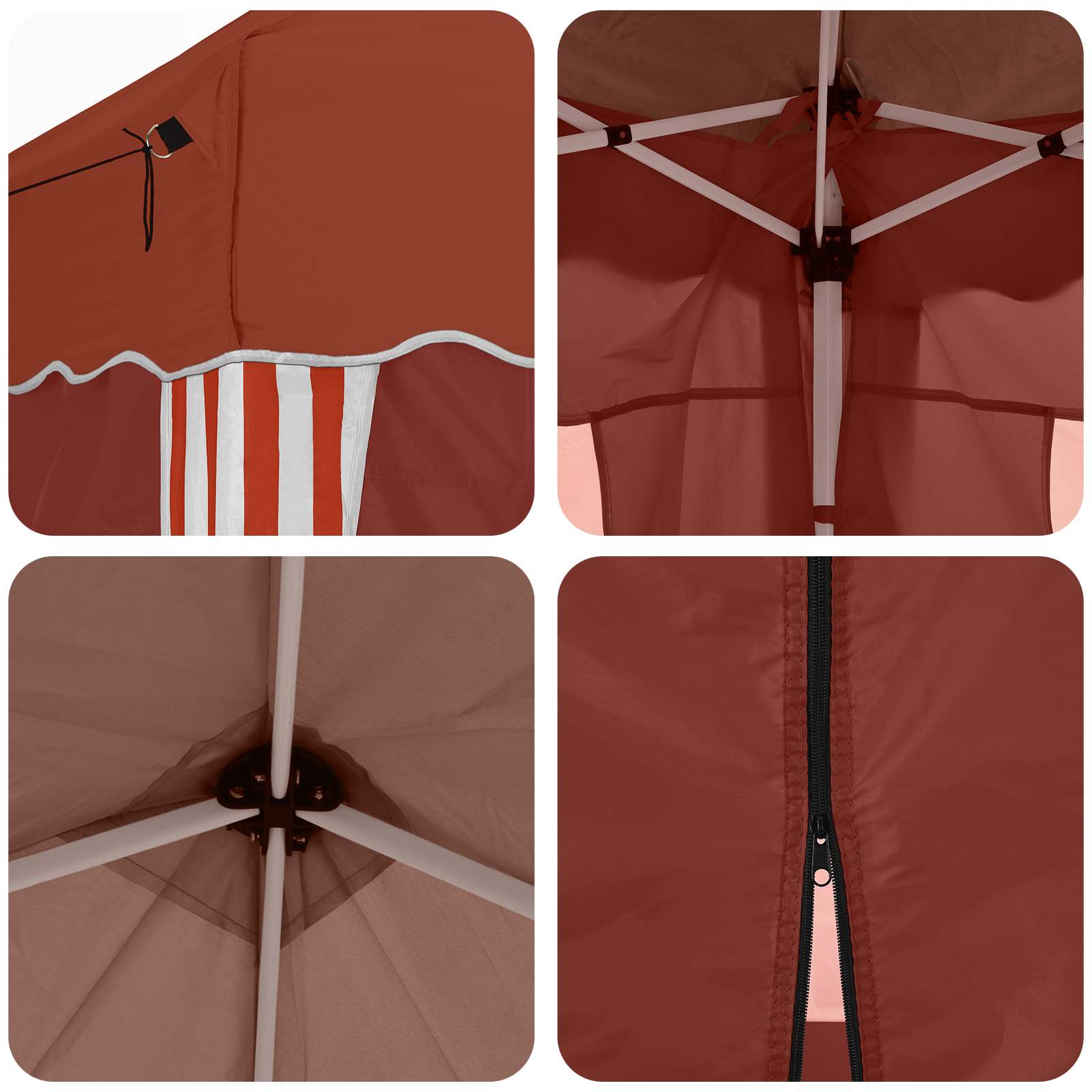 Pop-up Feesttent 575 x 288 x 245 cm Terracotta image 11