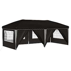 vidaXL &Uuml;hepuuline peotelk 575 x 288 x 245 cm Must