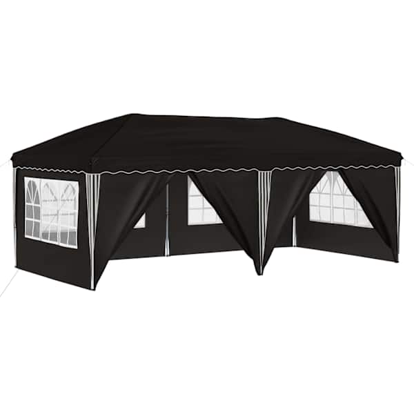vidaXL &Uuml;hepuuline peotelk 575 x 288 x 245 cm Must