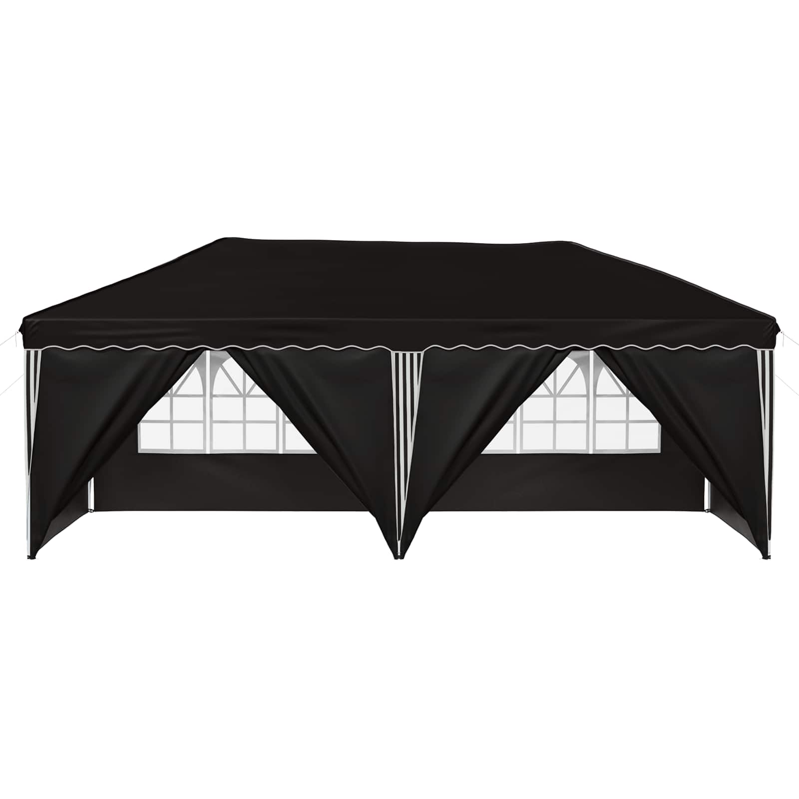 Pop-up Feesttent 575 x 288 x 245 cm Zwart image 6