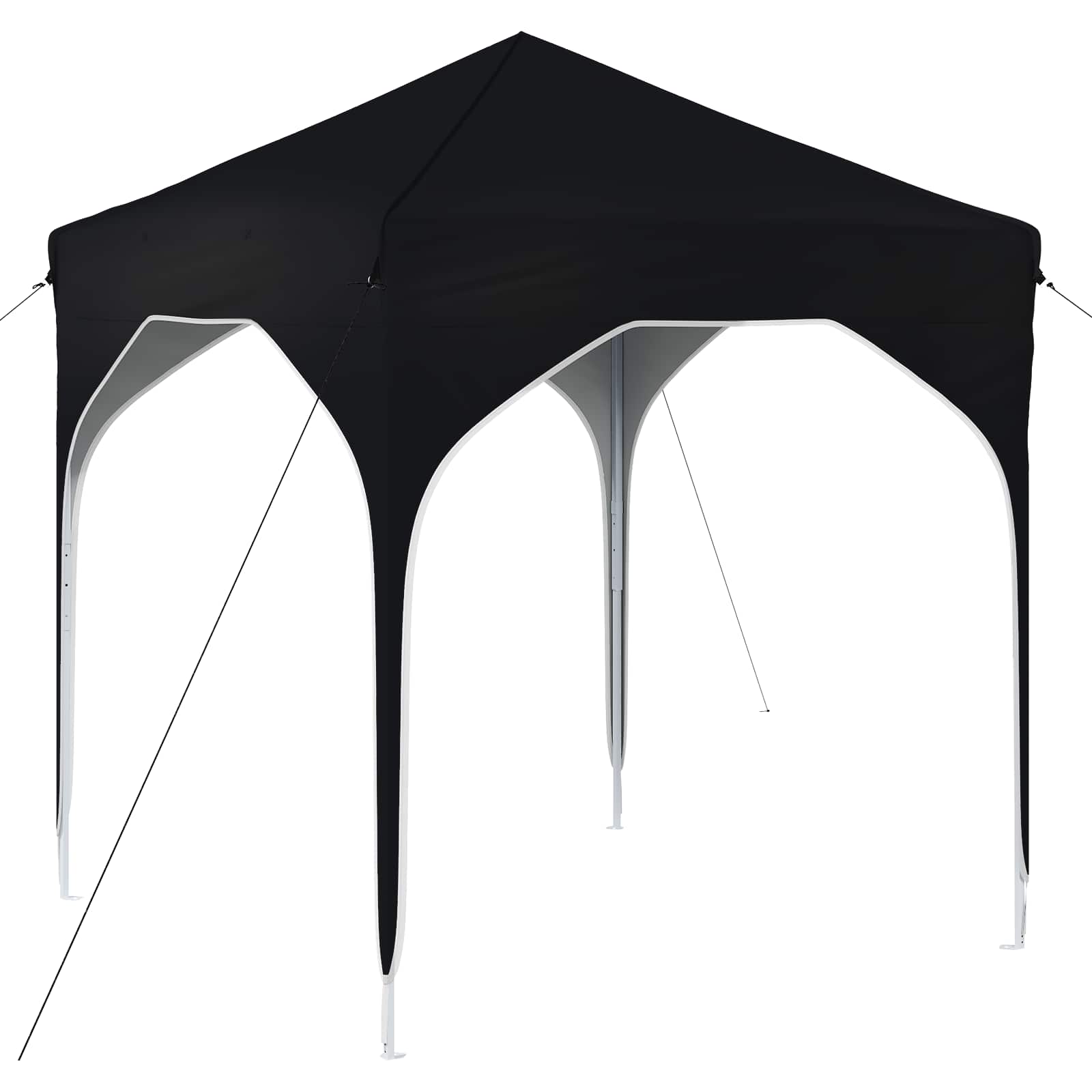 Pop-up Feesttent 194 x 194 x 245 cm Antraciet image 2