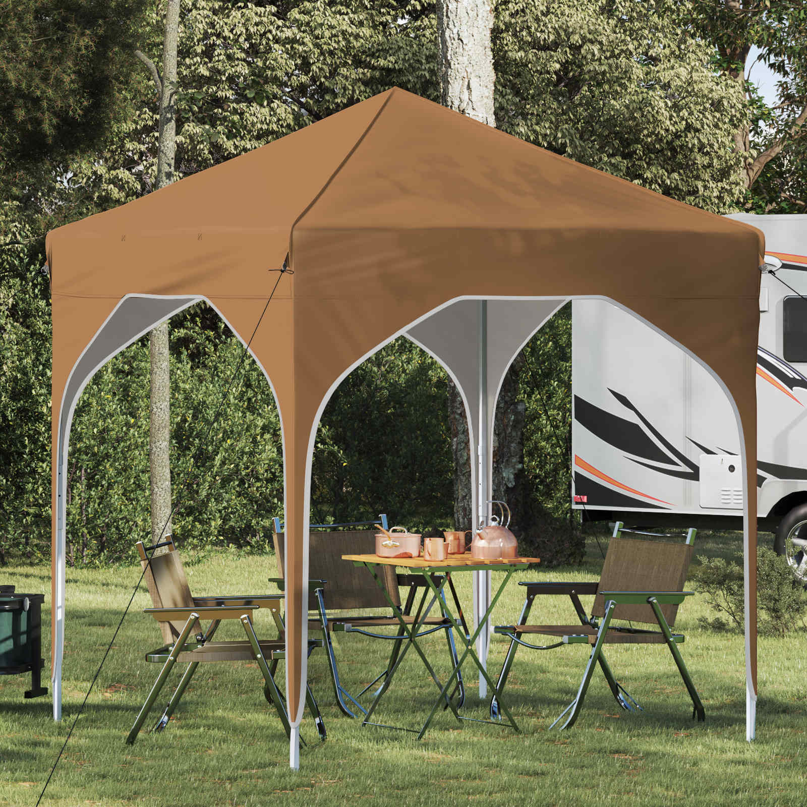 vidaXL Cort de Petrecere Pop-up 194 x 194 x 245 cm Bej