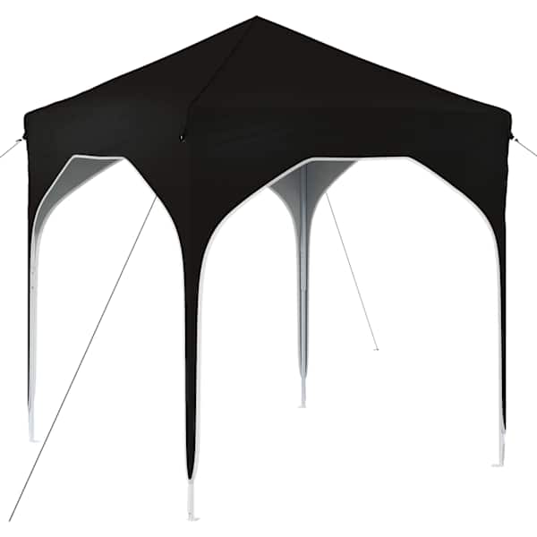vidaXL &Uuml;hepuuline peotelk 194 x 194 x 245 cm Must