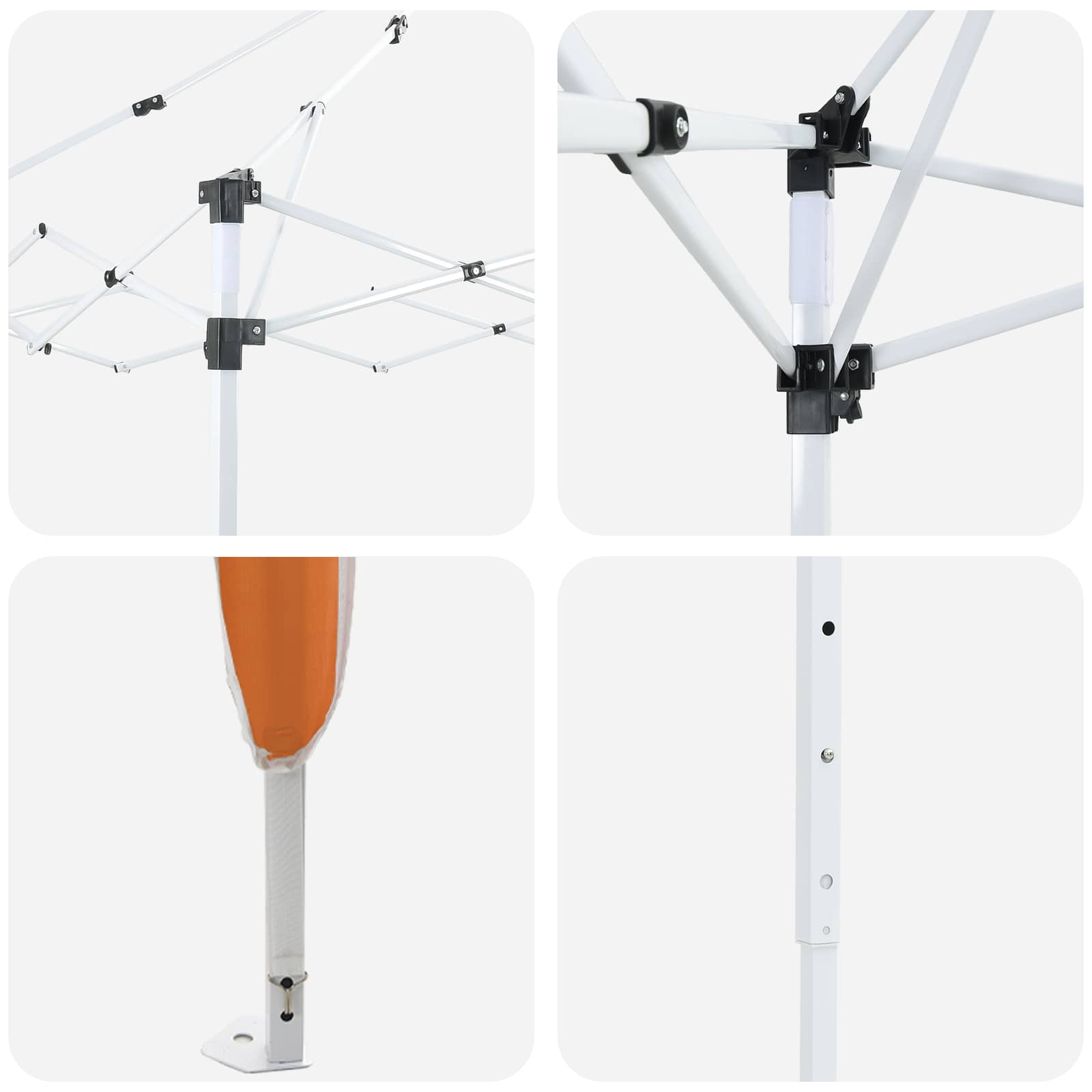 Pop-up Feesttent 194 x 194 x 245 cm Oranje image 10