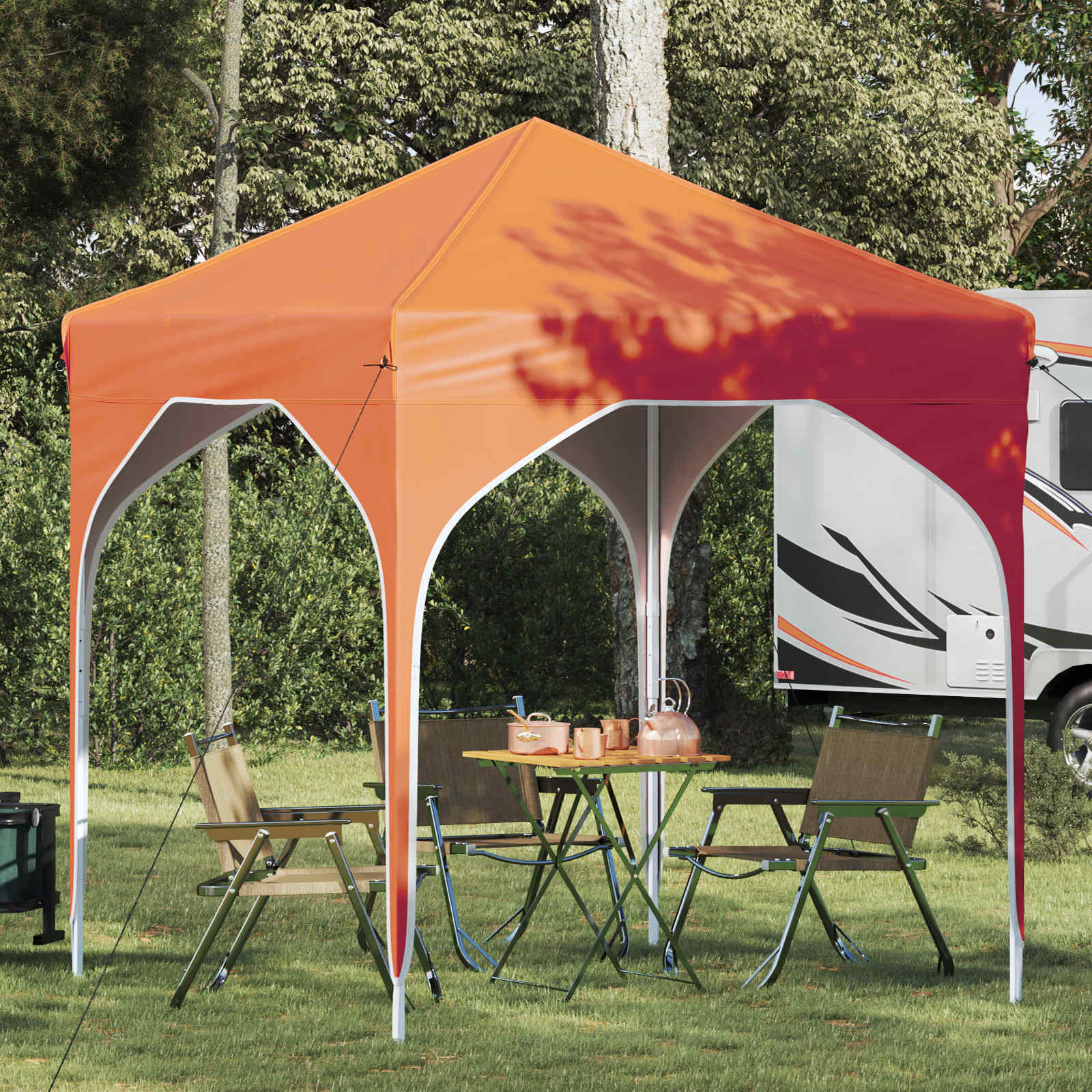Pop-up Feesttent 194 x 194 x 245 cm Oranje image 1