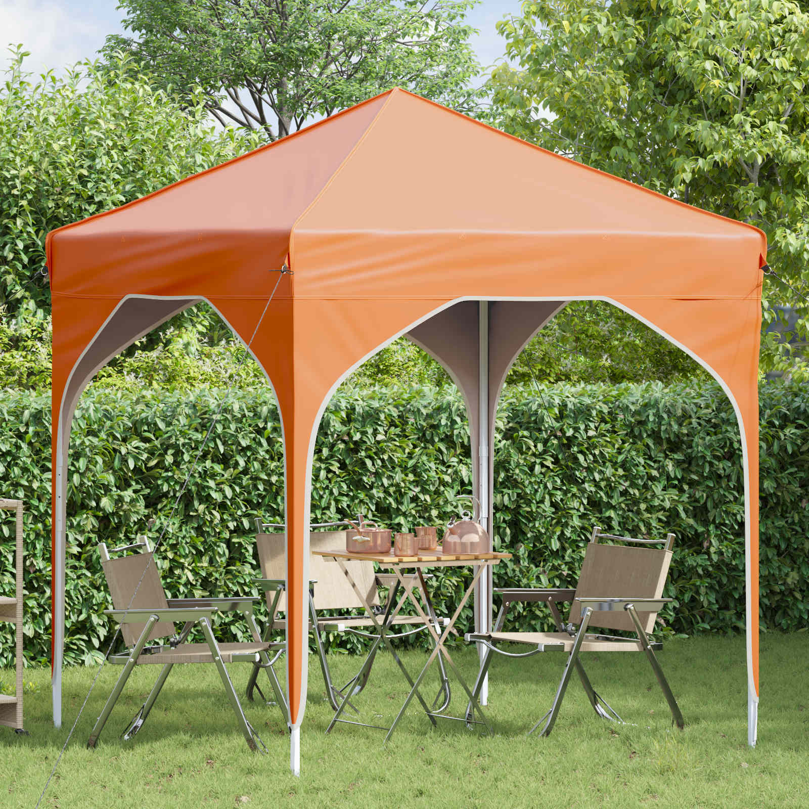 Pop-up Feesttent 194 x 194 x 245 cm Oranje image 3