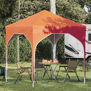 Zložljivi šotor za zabave 194 x 194 x 245 cm Oranžna