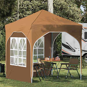 Zložljivi šotor za zabave 192 x 192 x 245 cm Bež