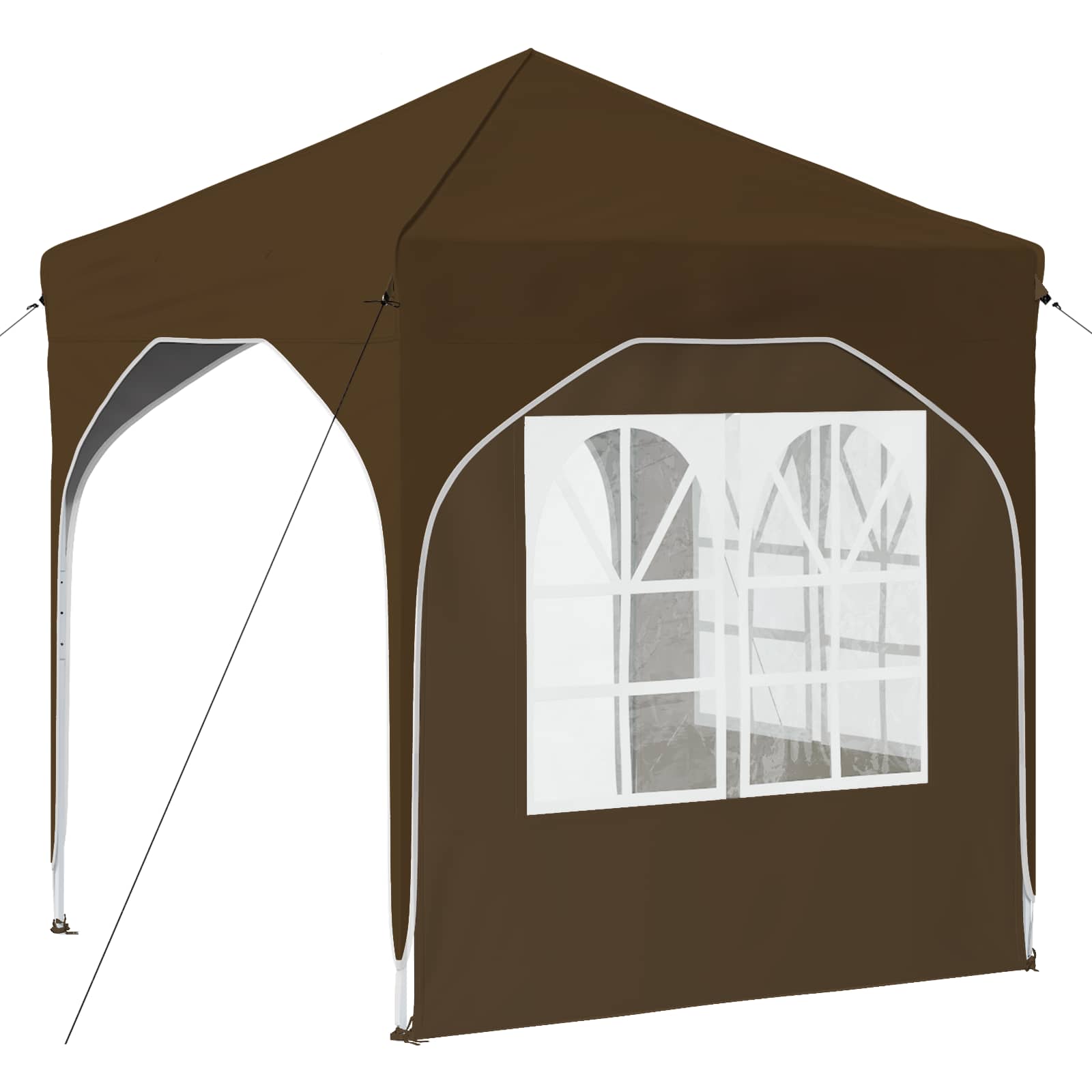 Pop-up Feesttent 192 x 192 x 245 cm Taupe image 8