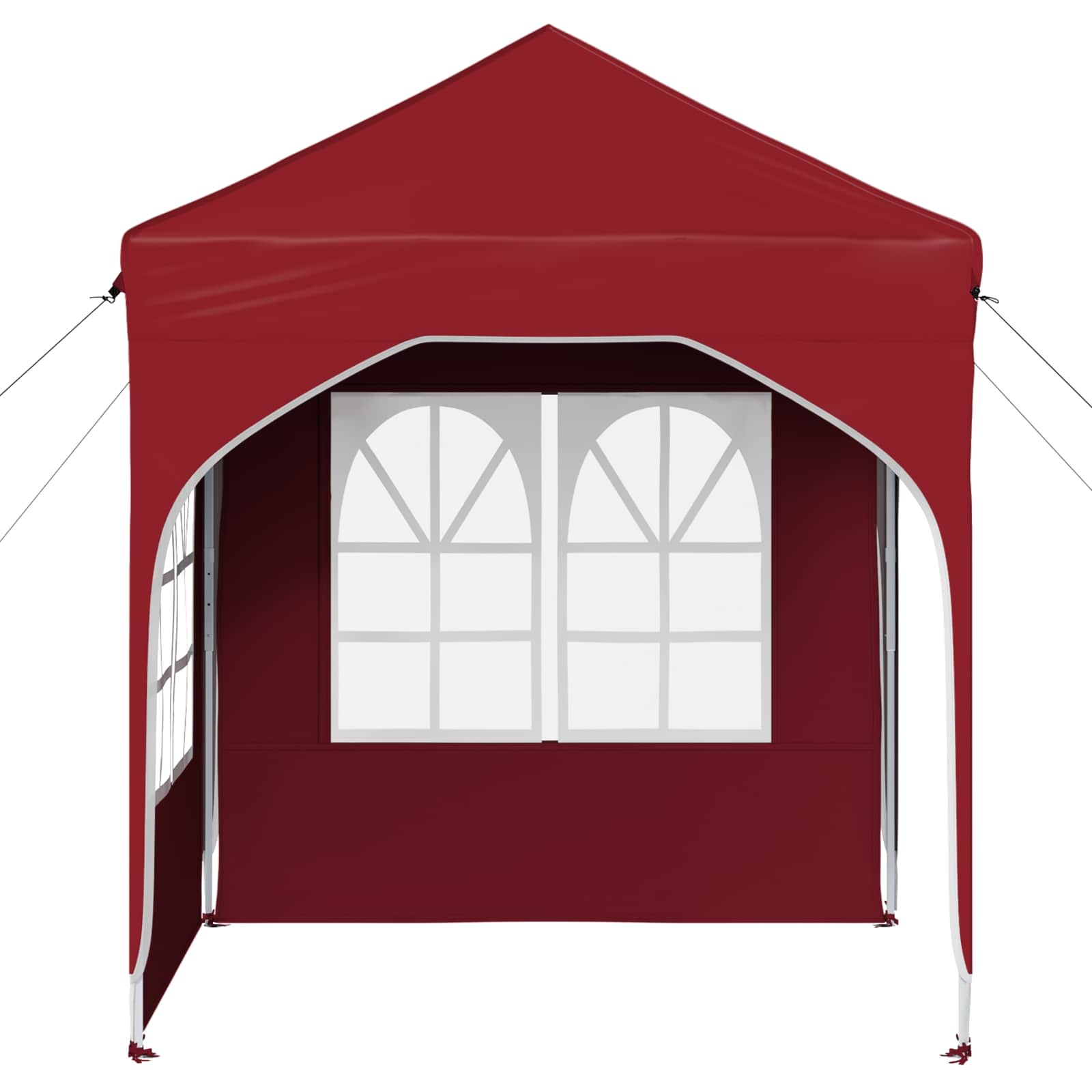 Pop-up Feesttent 192 x 192 x 245 cm Bordeauxrood image 6