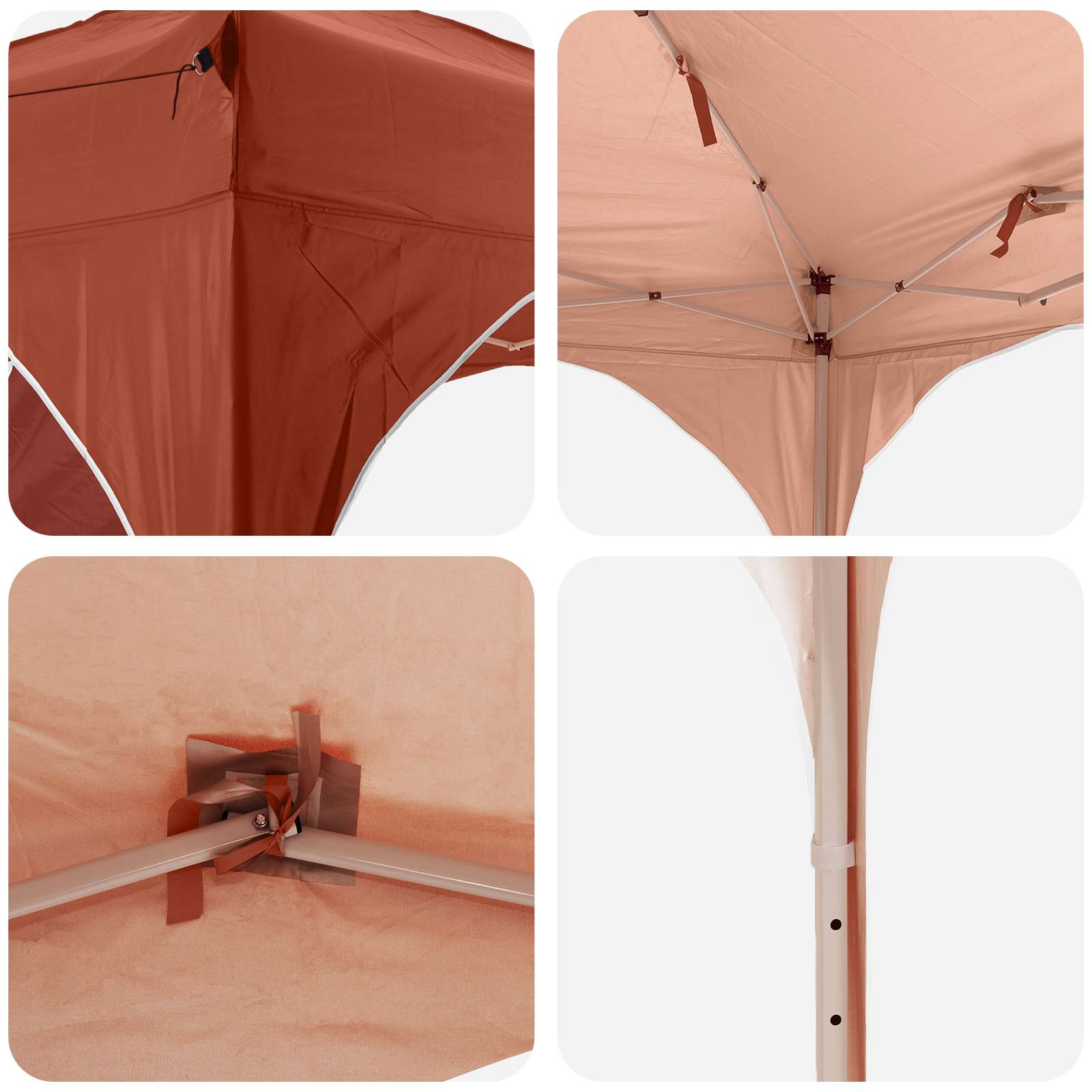 Pop-up Feesttent 192 x 192 x 245 cm Terracotta image 11