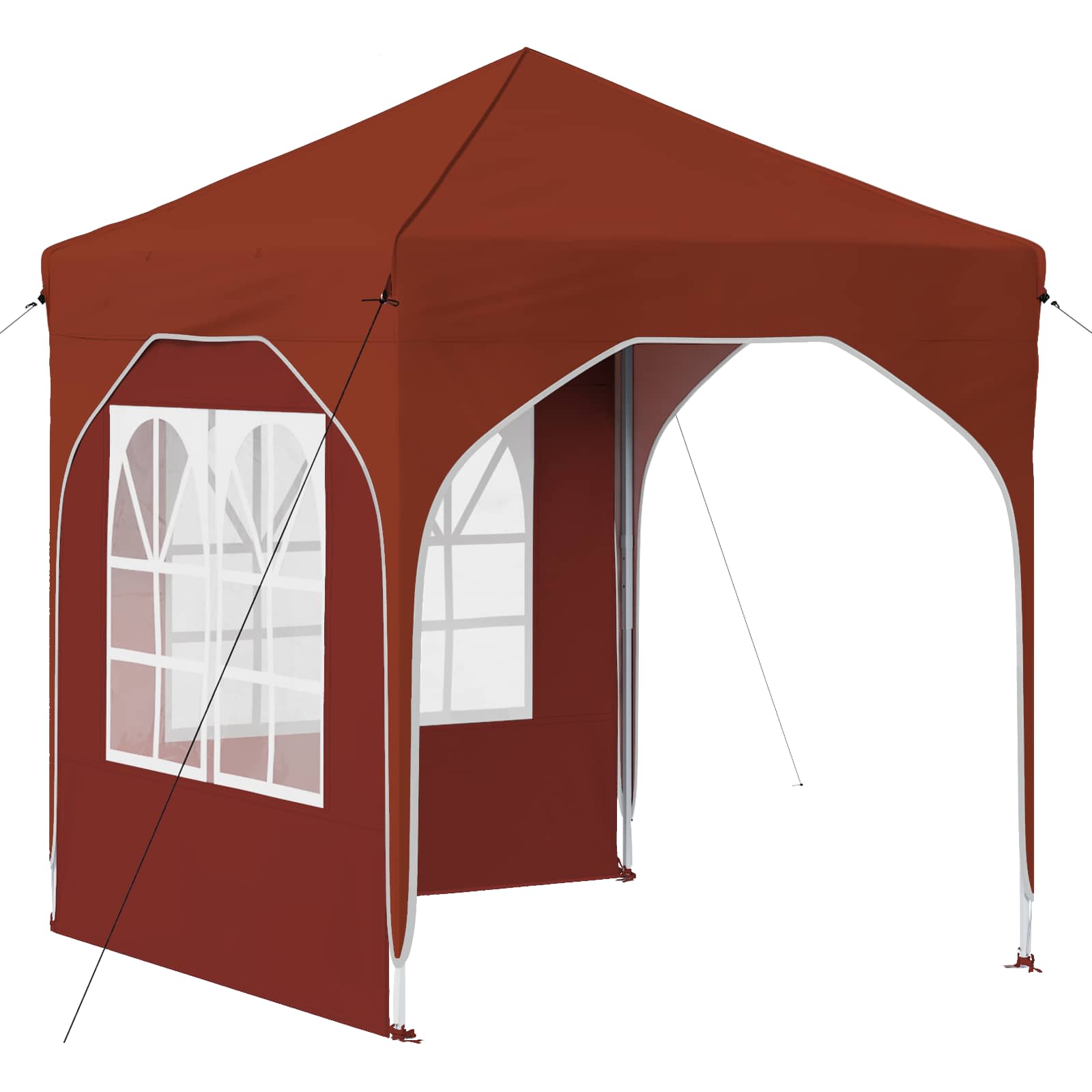 Pop-up Feesttent 192 x 192 x 245 cm Terracotta image 2