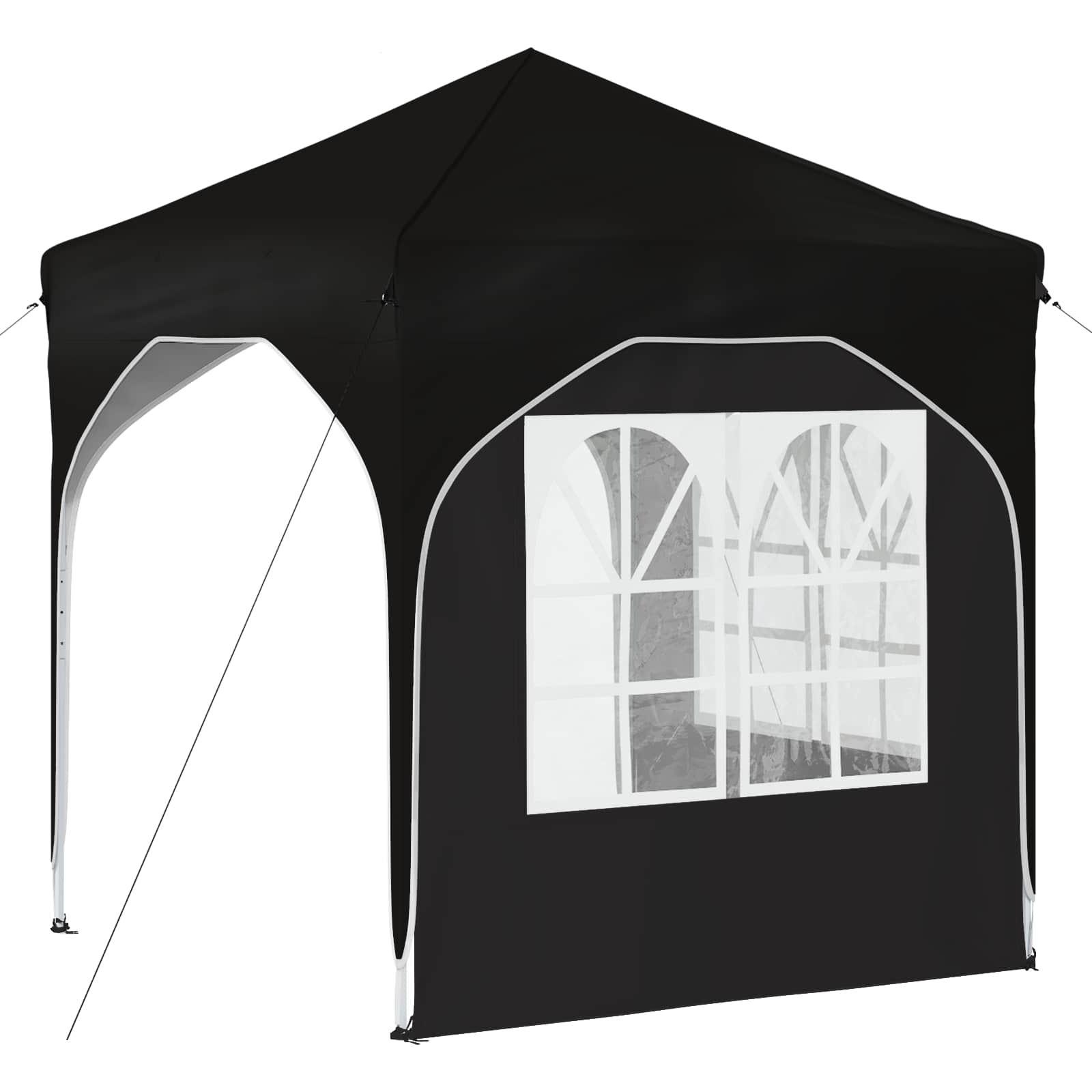 Pop-up Feesttent 192 x 192 x 245 cm Zwart image 8
