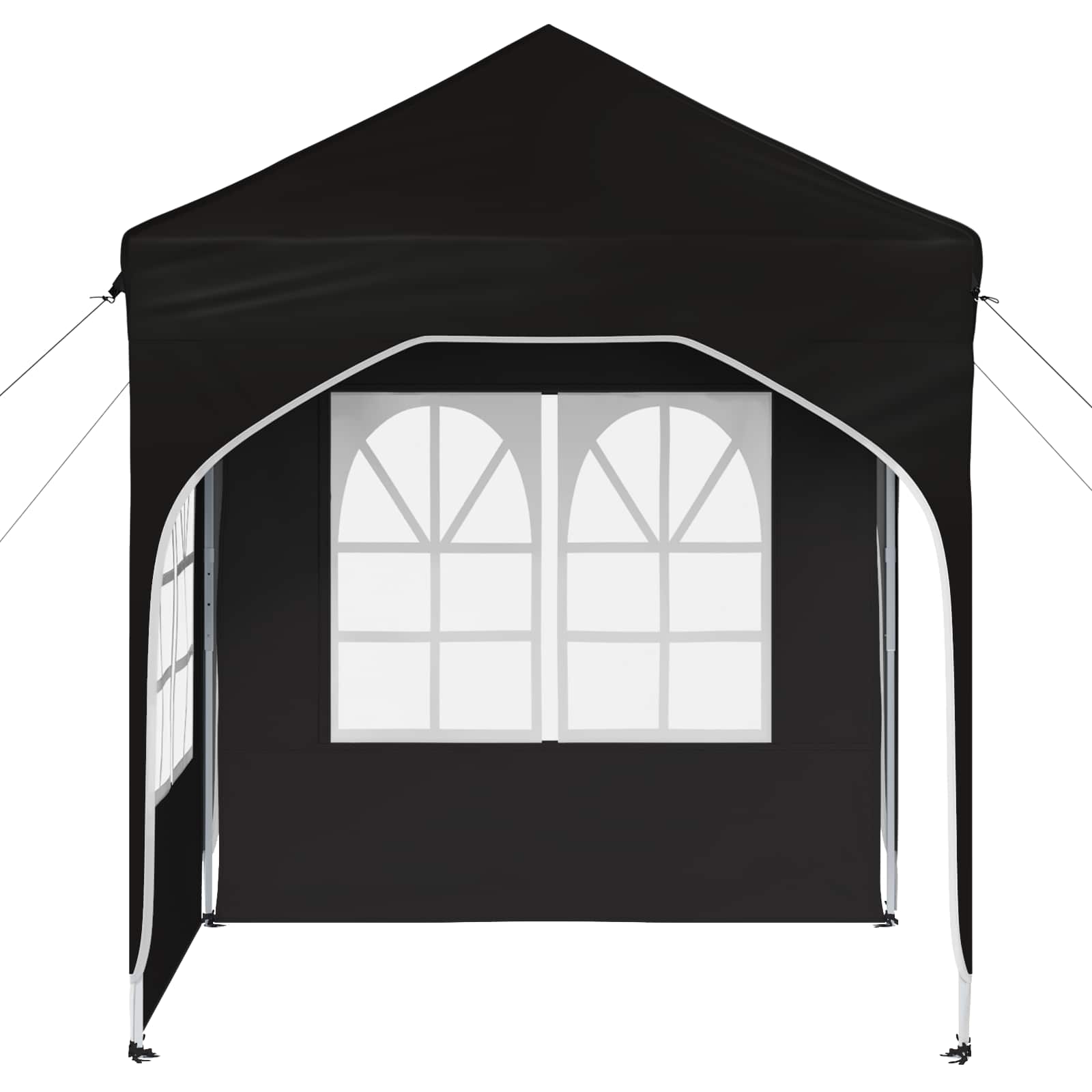 Pop-up Feesttent 192 x 192 x 245 cm Zwart image 6