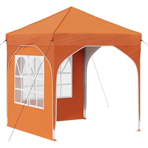 vidaXL &Uuml;hepuuline peotelk 192 x 192 x 245 cm Oranž