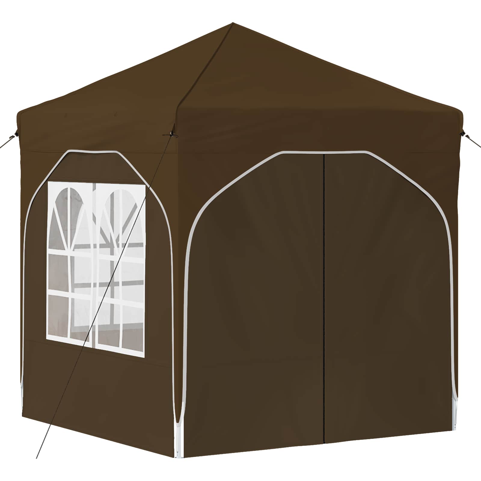 Pop-up Feesttent 192 x 192 x 245 cm Taupe image 5