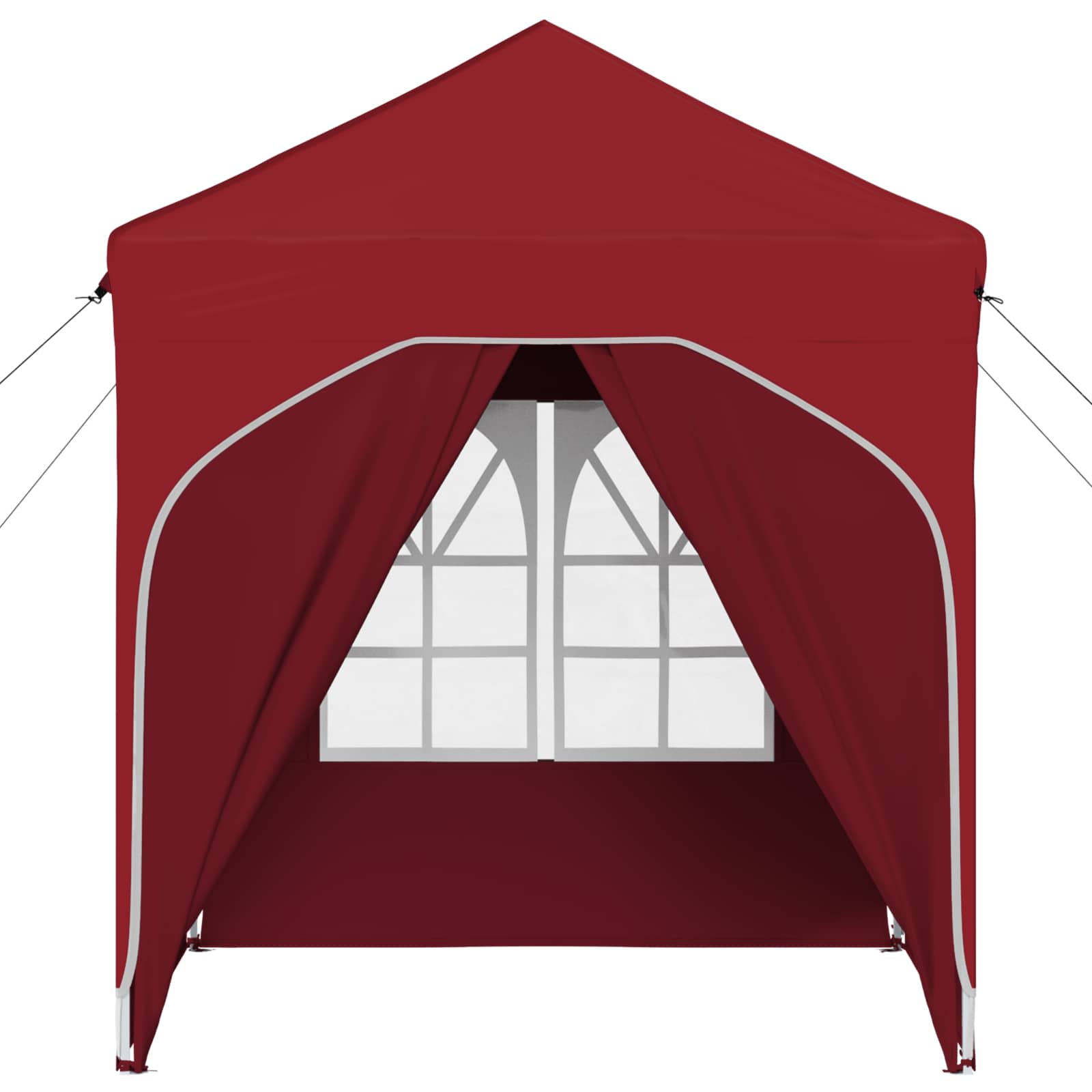 Pop-up Feesttent 192 x 192 x 245 cm Bordeauxrood image 7