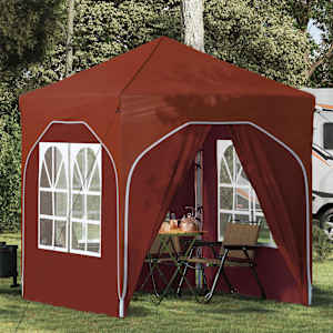 Zložljivi šotor za zabave 192 x 192 x 245 cm Terakota