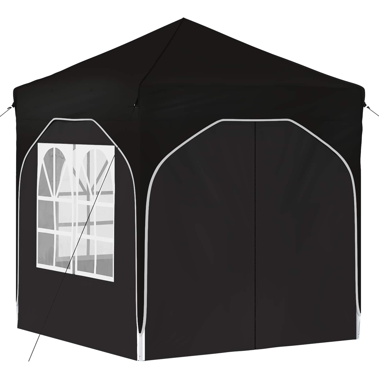 Pop-up Feesttent 192 x 192 x 245 cm Zwart image 5