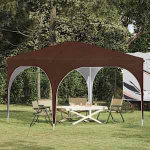 Zložljivi šotor za zabave 290 x 290 x 245 cm Rjava