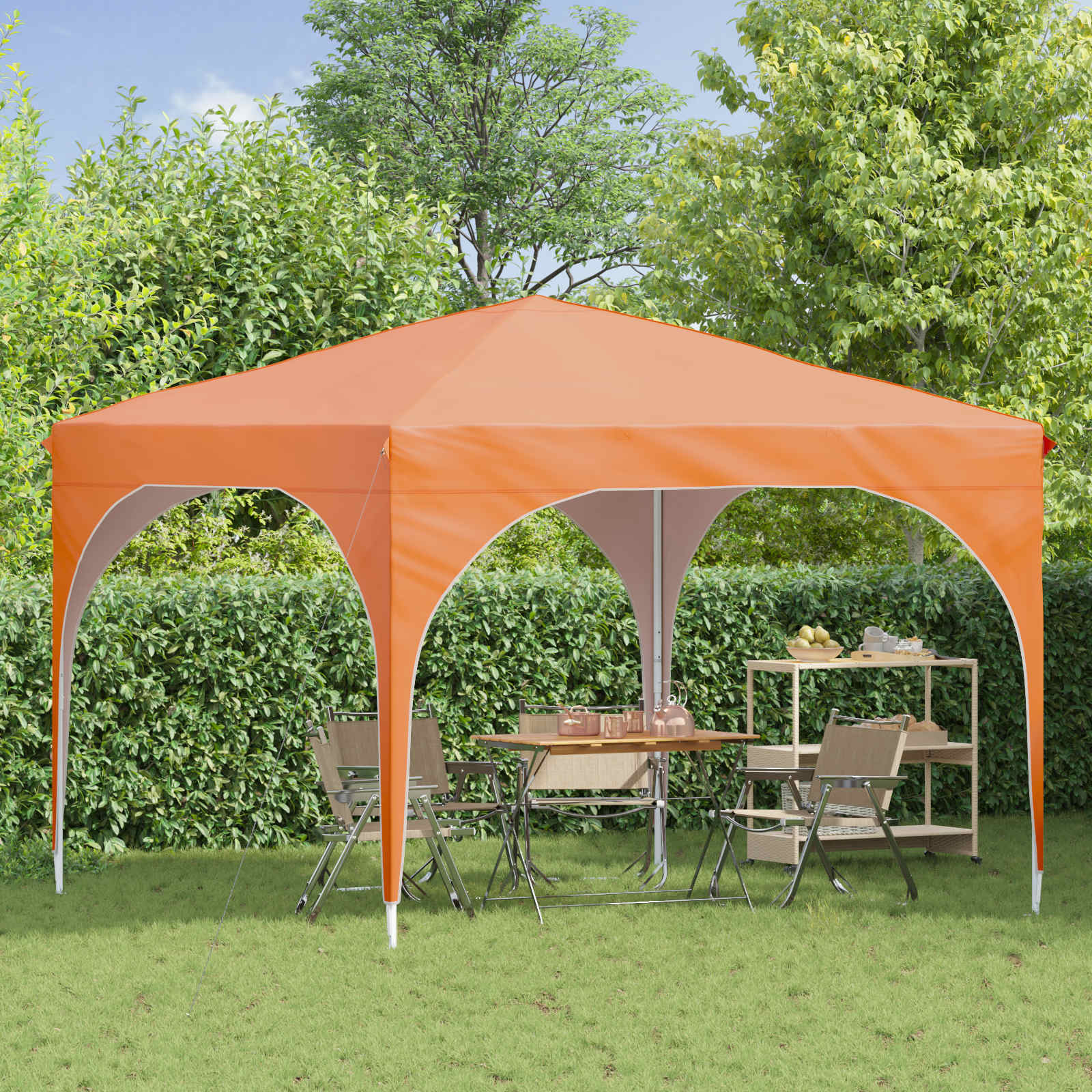 Pop-up Feesttent 290 x 290 x 245 cm Oranje image 3