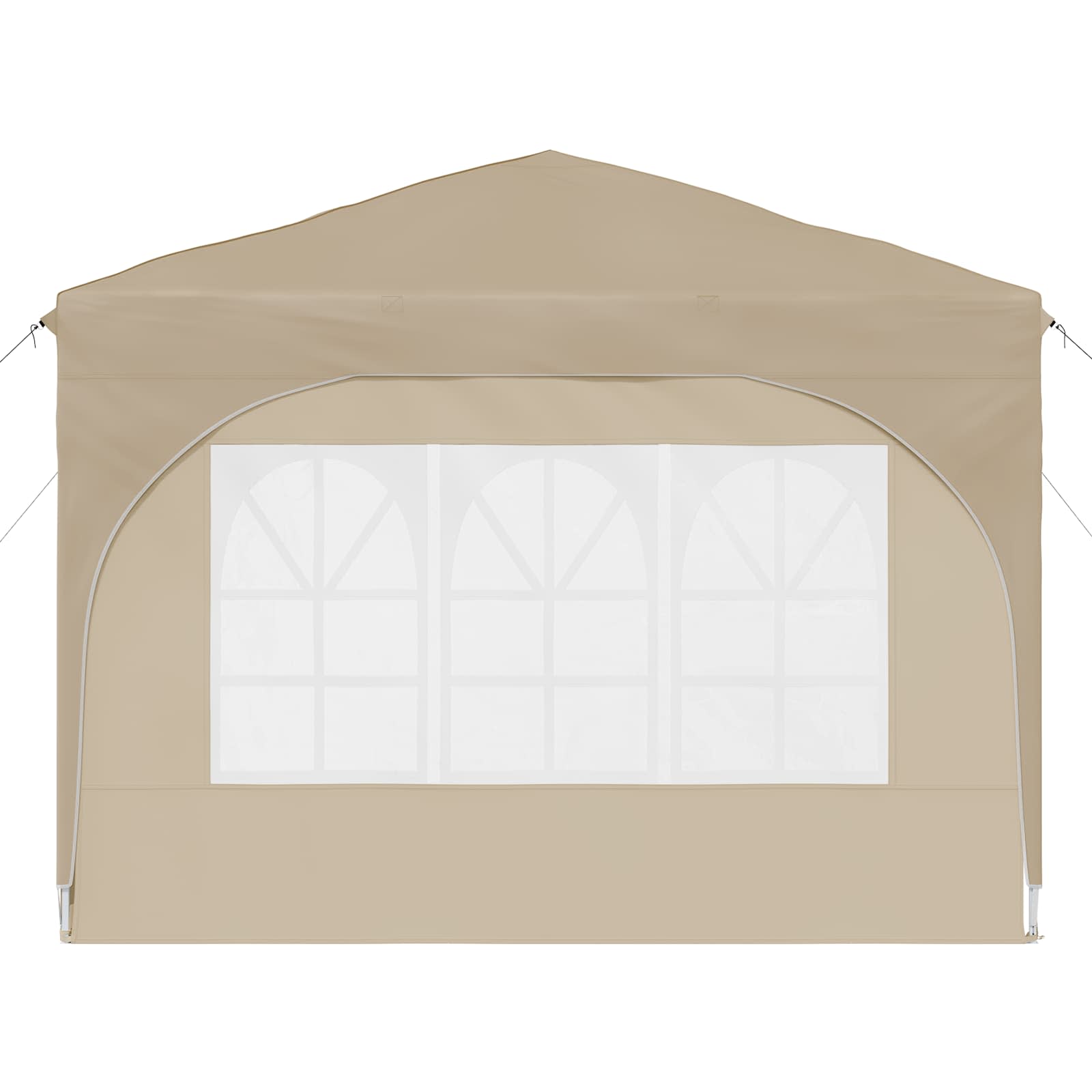 Pop-up Feesttent 290 x 290 x 245 cm Crèmekleurig image 7