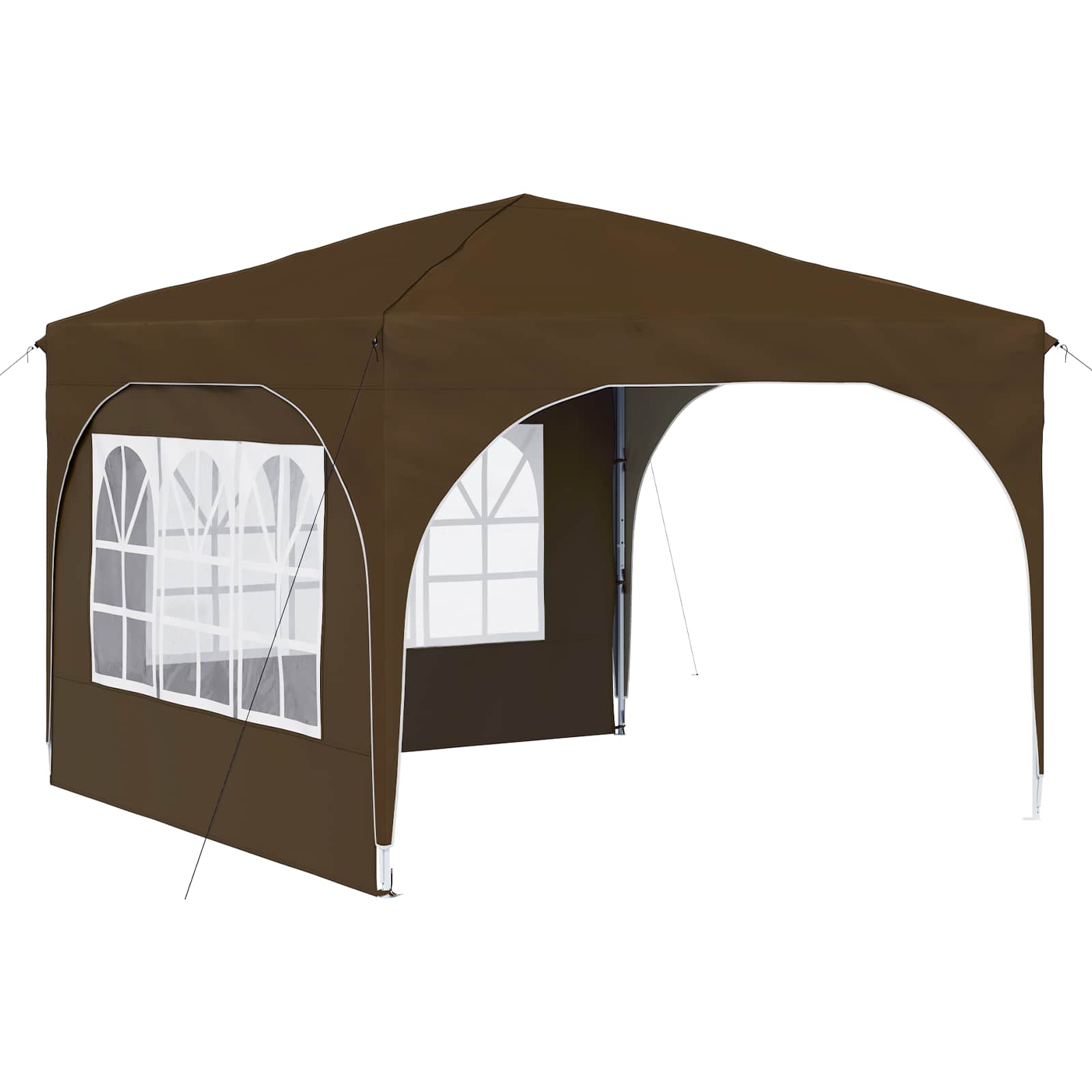 Pop-up Feesttent 290 x 290 x 245 cm Taupe image 2