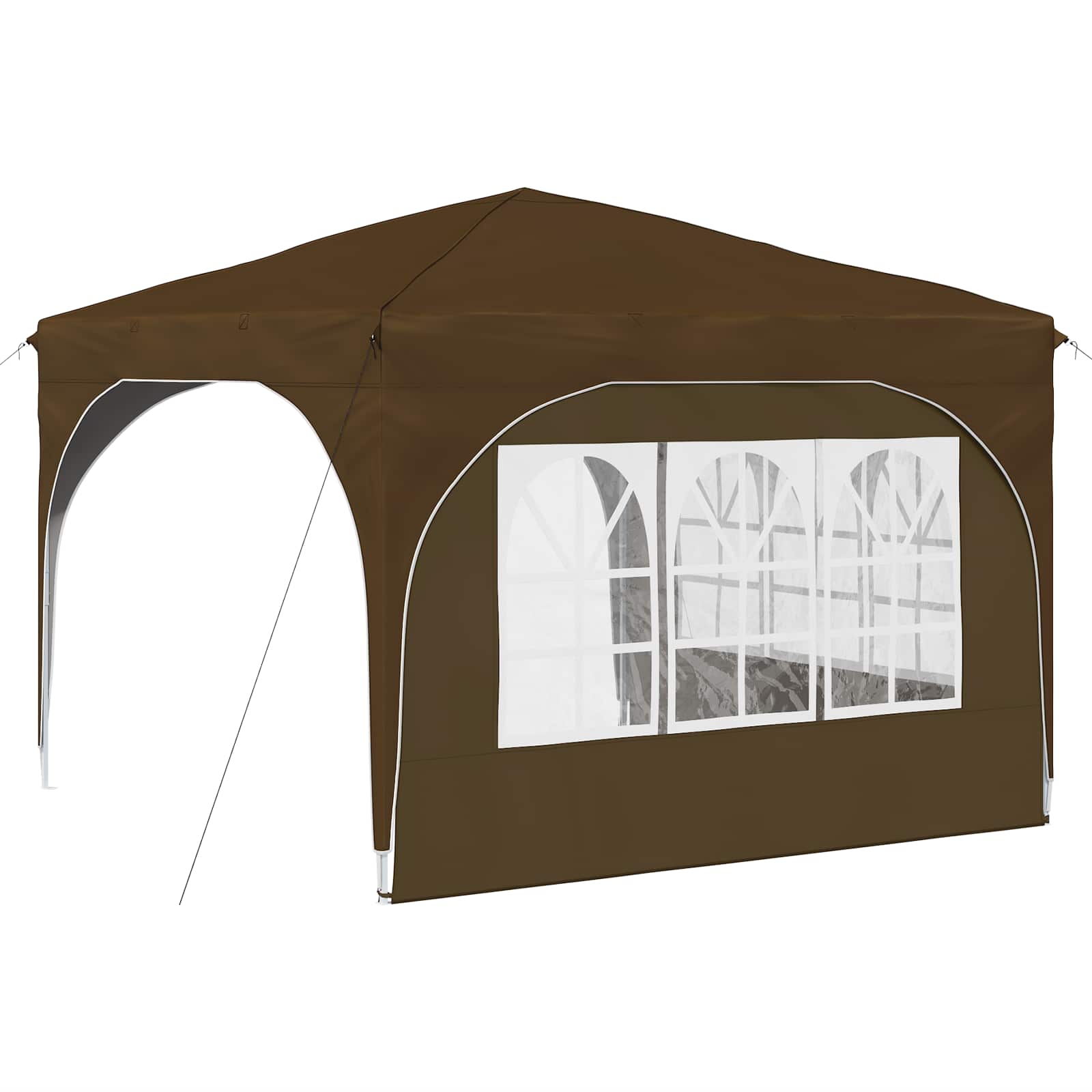 Pop-up Feesttent 290 x 290 x 245 cm Taupe image 8