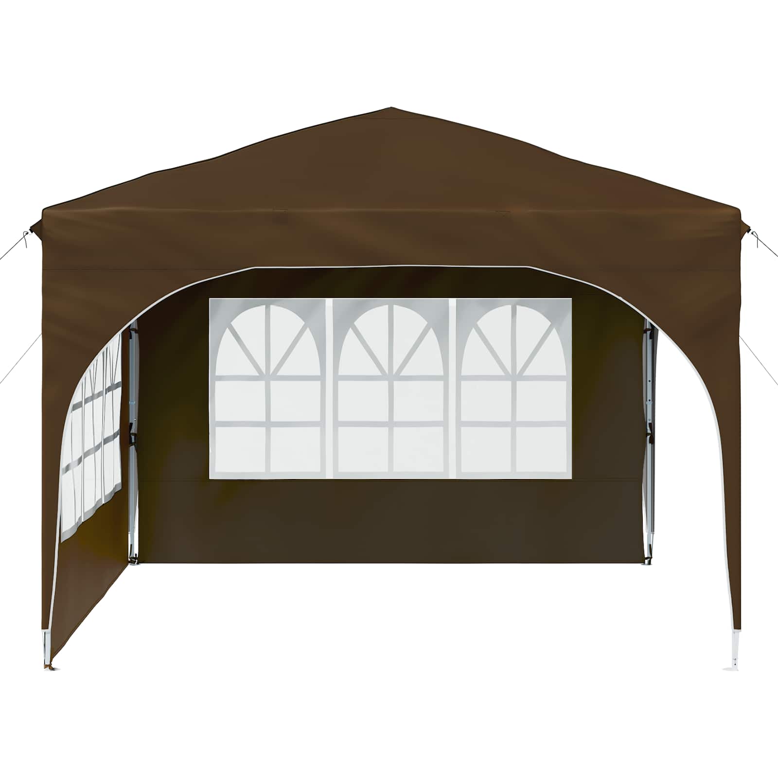 Pop-up Feesttent 290 x 290 x 245 cm Taupe image 6