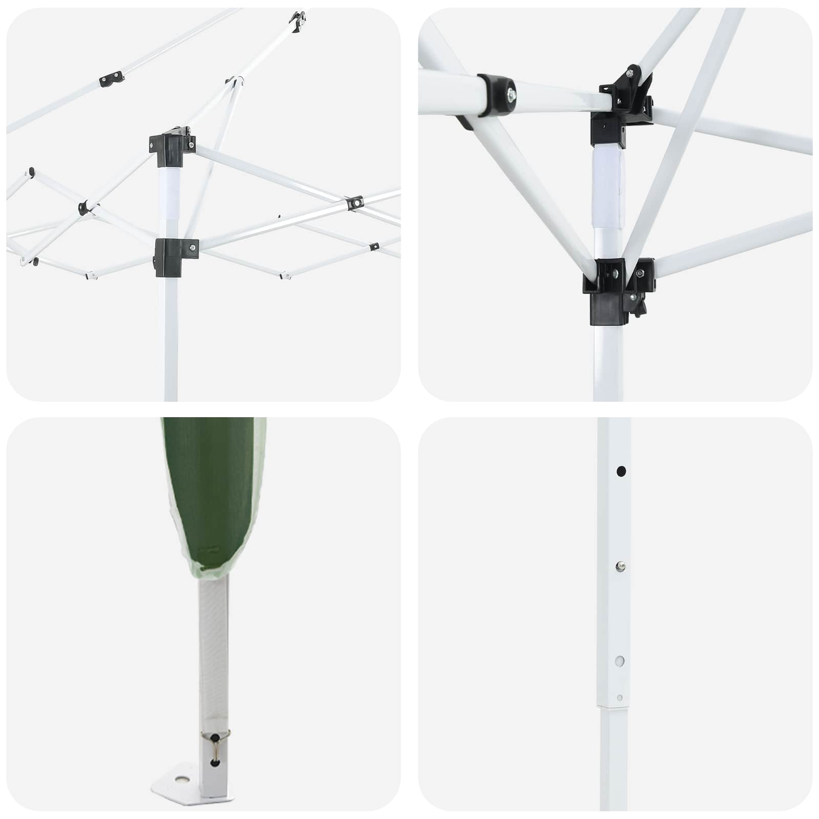 Pop-up Feesttent 290 x 290 x 245 cm Groen image 13