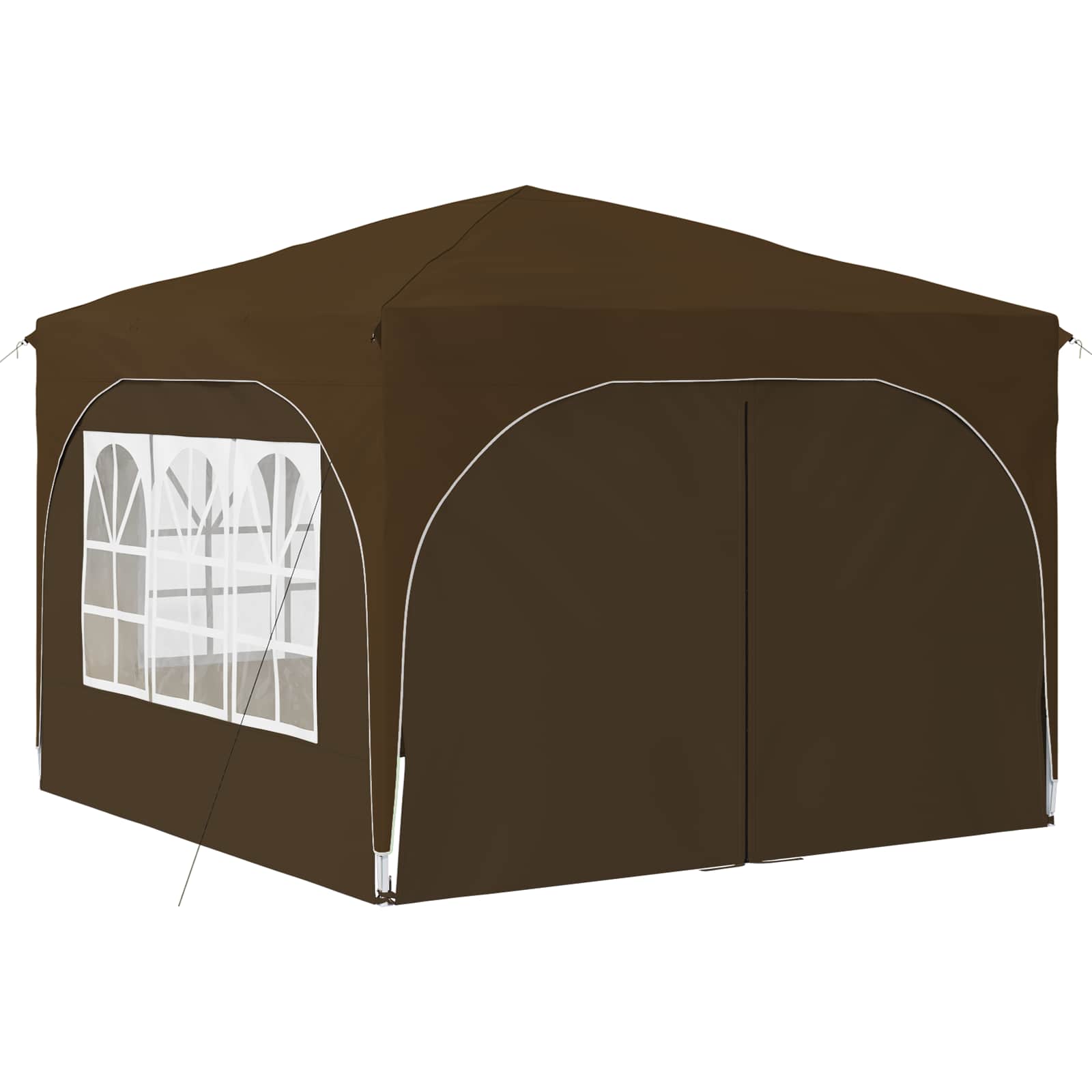 Pop-up Feesttent 290 x 290 x 245 cm Taupe image 5