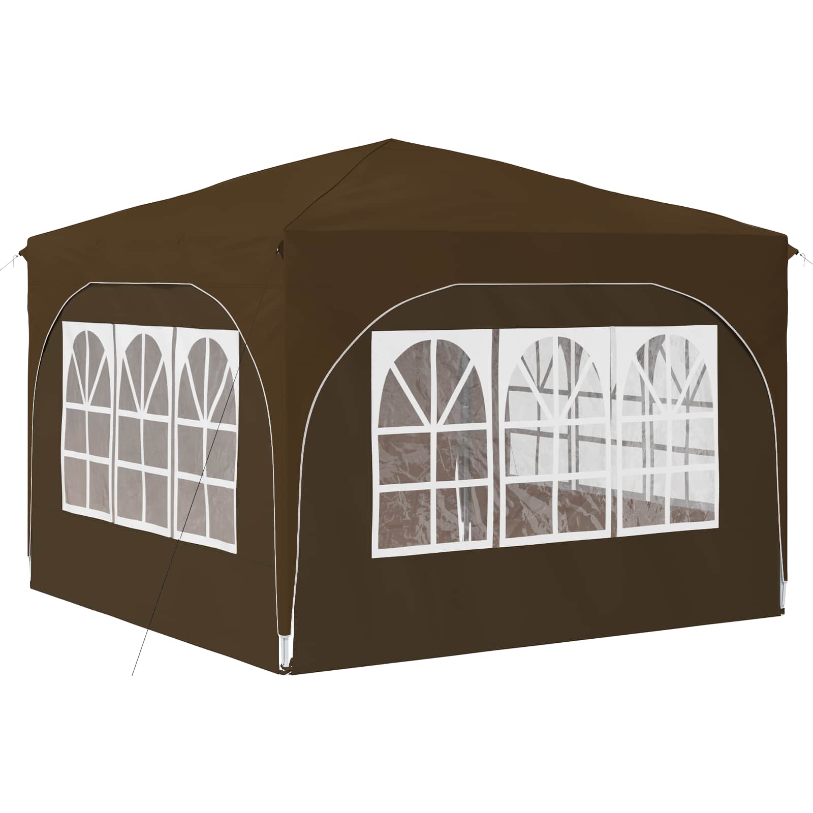 Pop-up Feesttent 290 x 290 x 245 cm Taupe image 9
