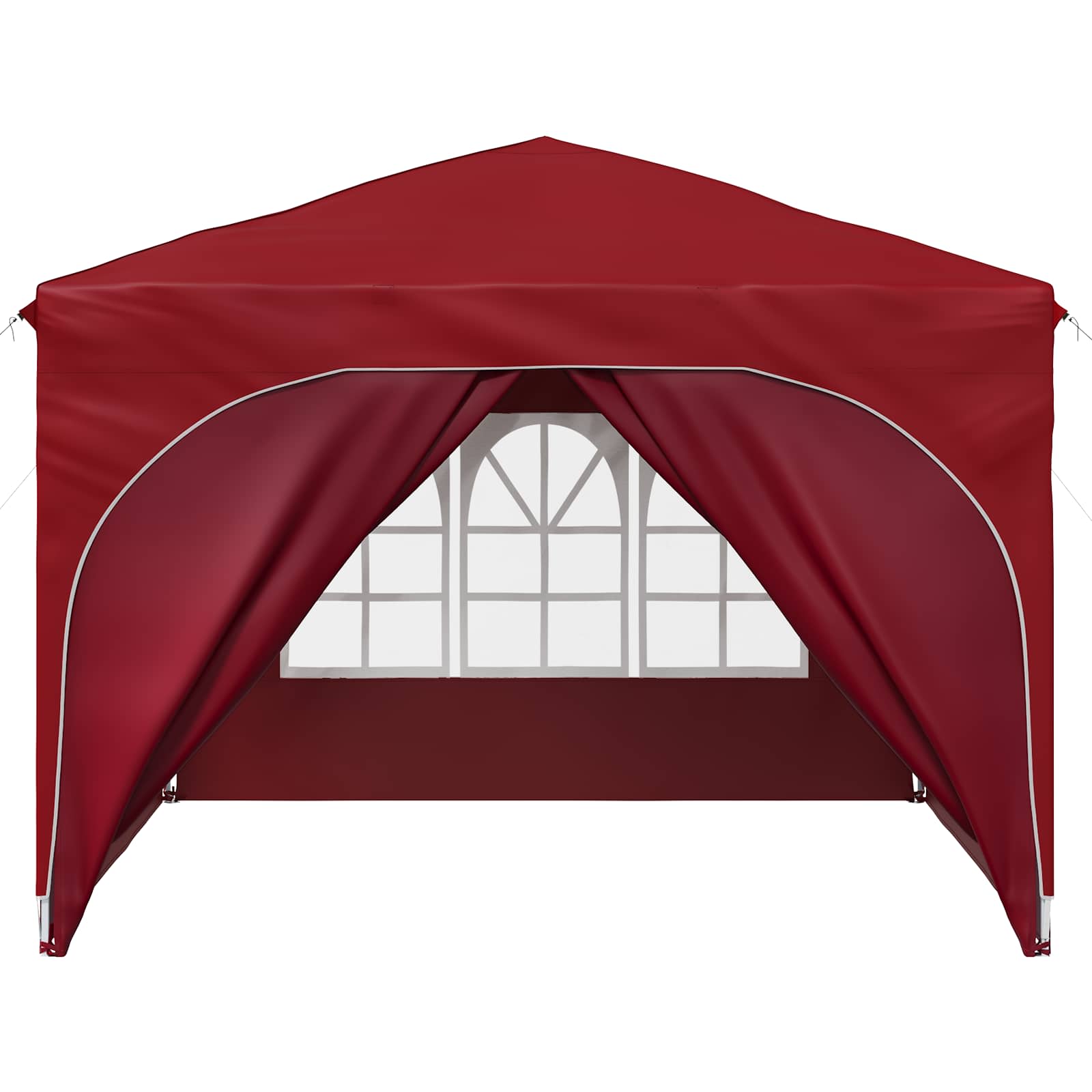 Pop-up Feesttent 290 x 290 x 245 cm Bordeauxrood image 7