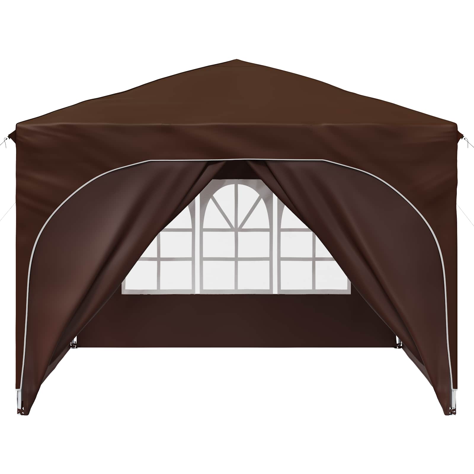 Pop-up Feesttent 290 x 290 x 245 cm Bruin image 7