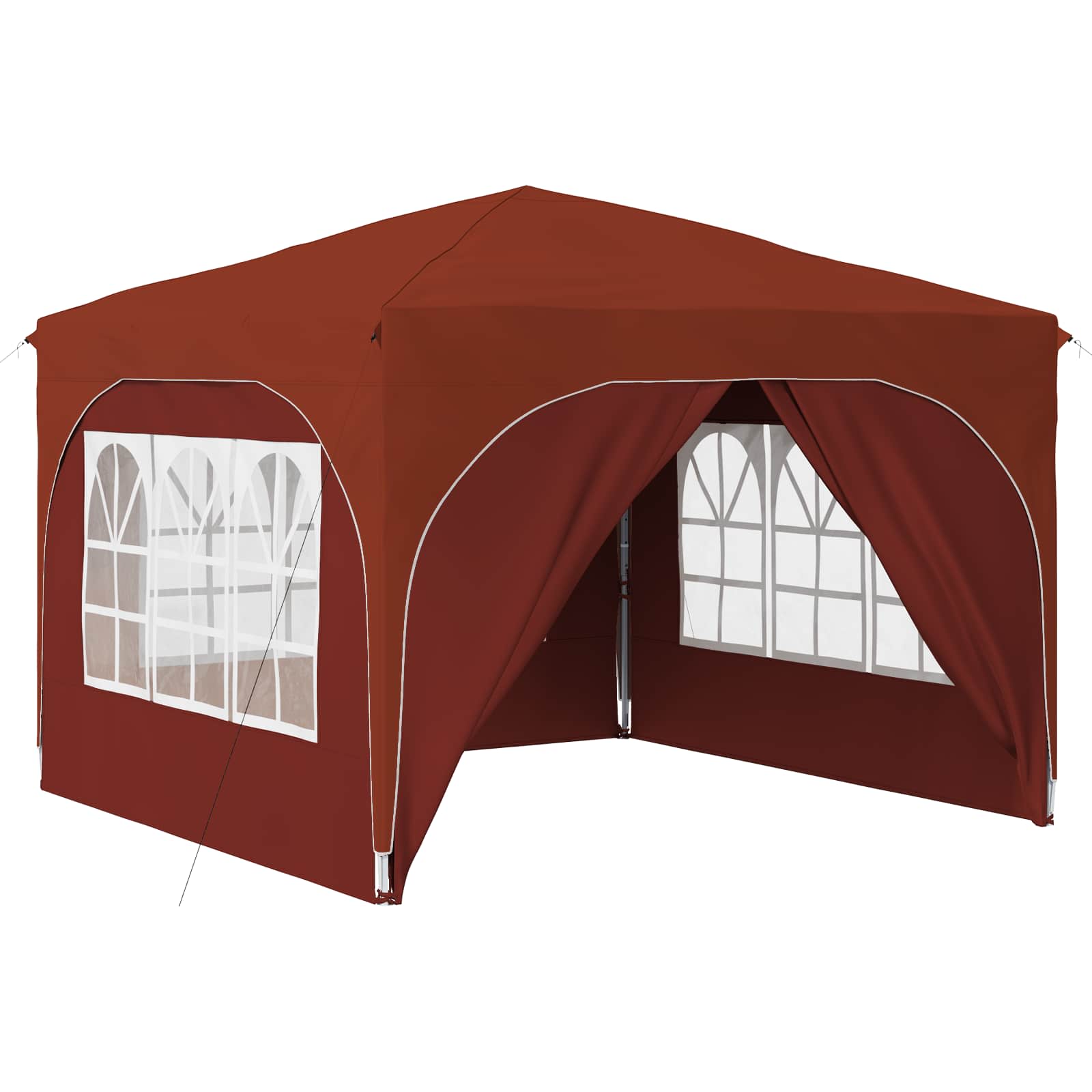 Pop-up Feesttent 290 x 290 x 245 cm Terracotta image 2